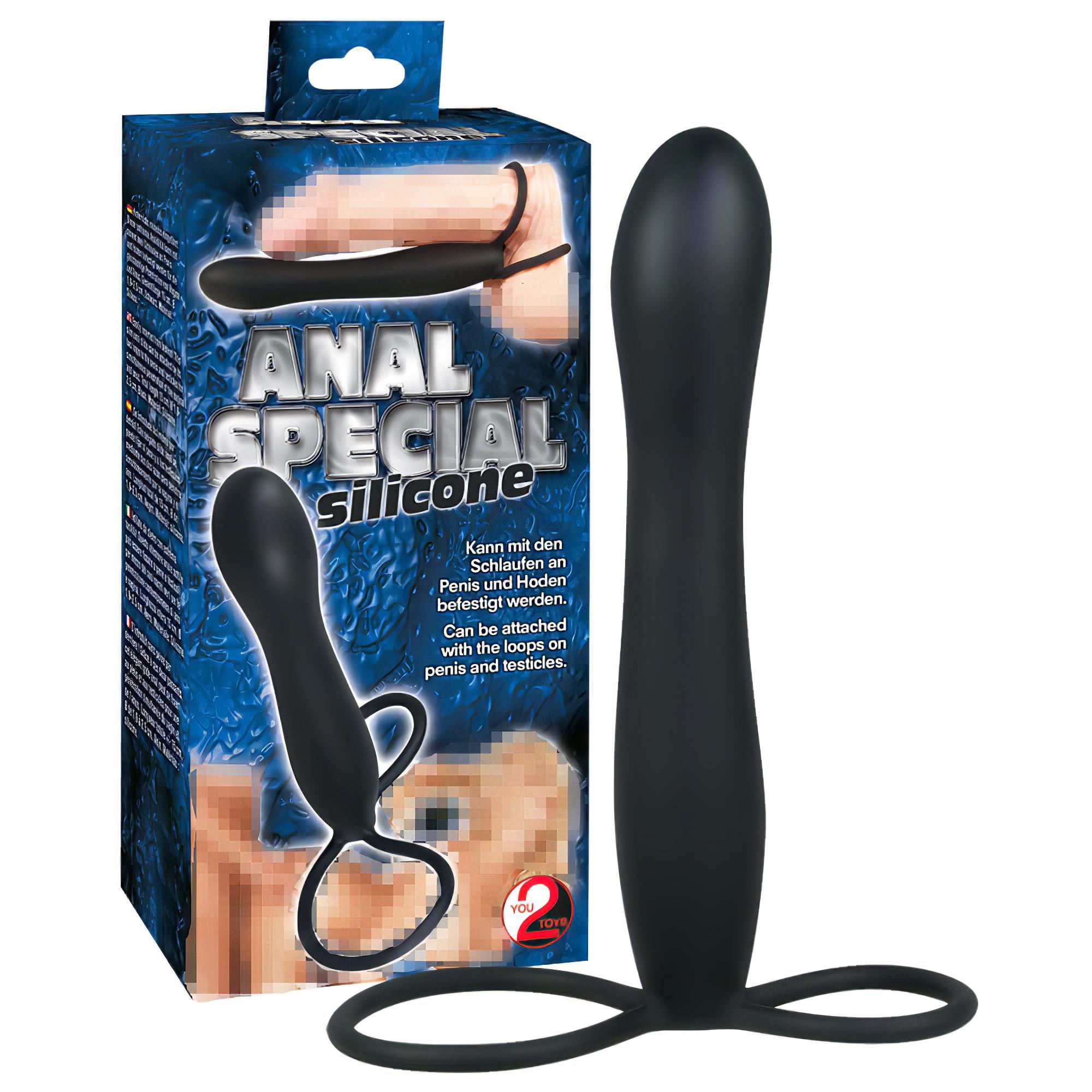 You2Toys – Special anál dildó és péniszgyűrű – fekete