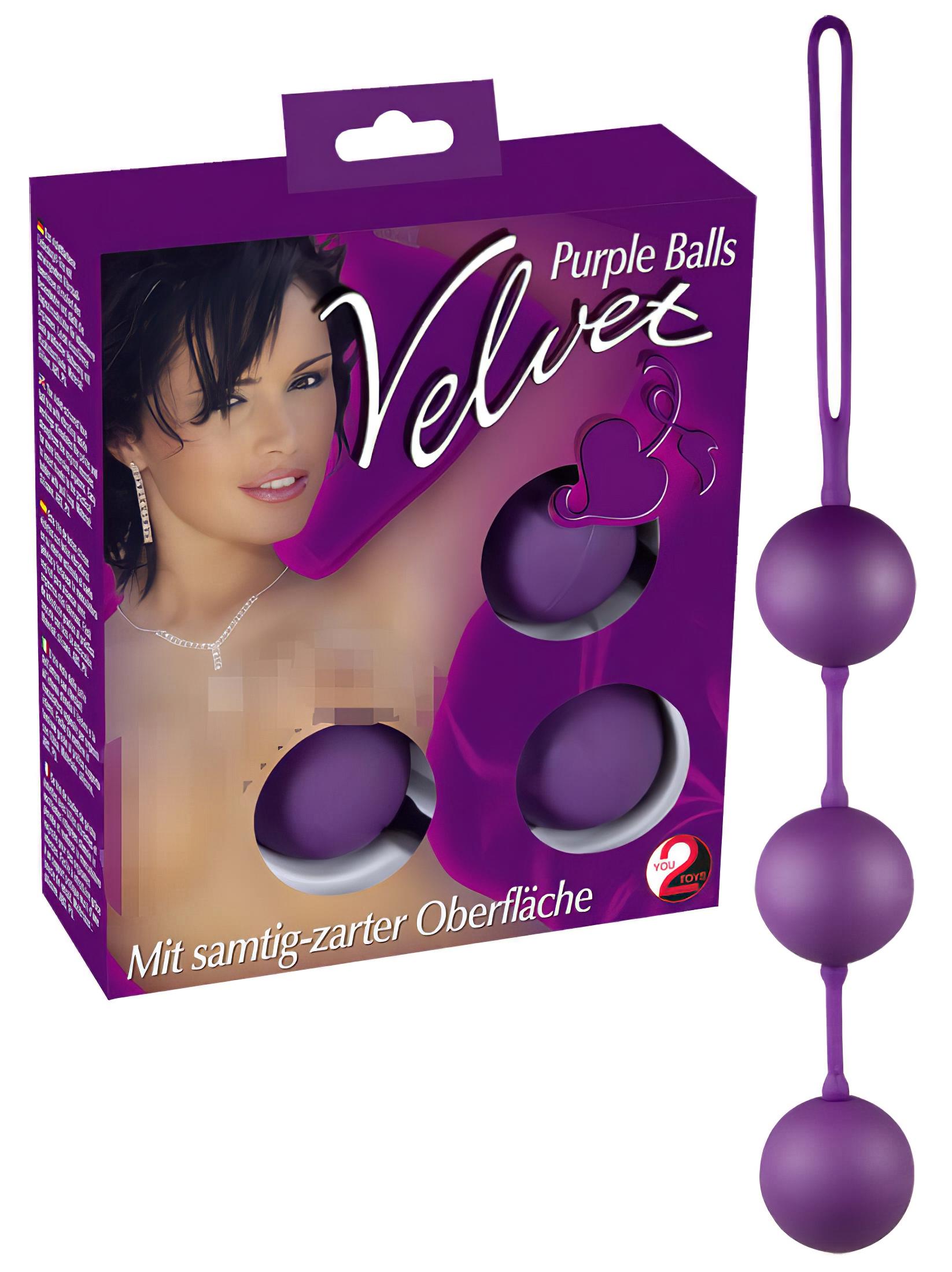 You2Toys – Velvet lila, tripla gésagolyó