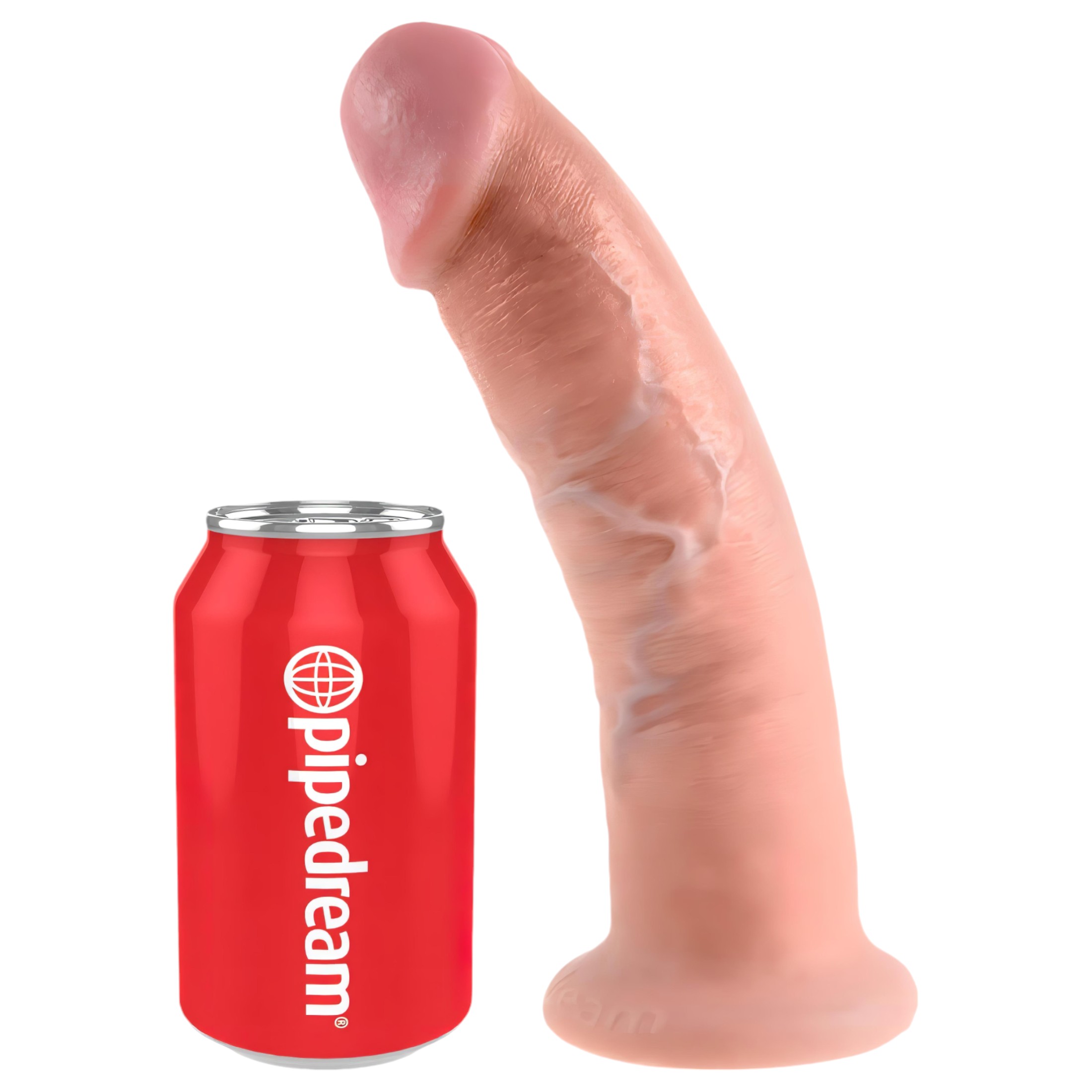 King Cock 9 – tapadókorongos élethű dildó (23cm) – natúr