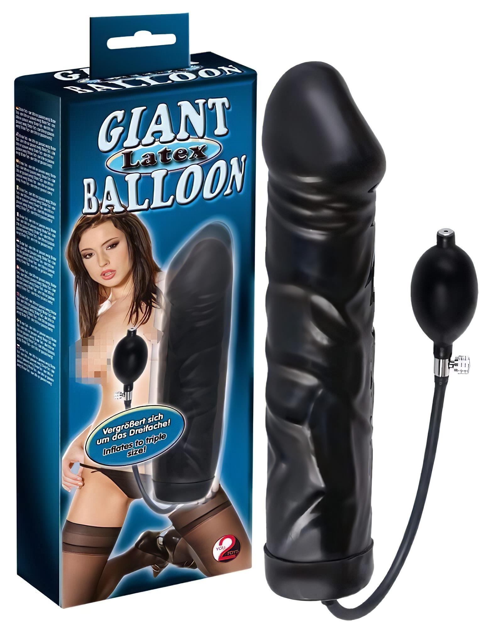 You2Toys – latex, pumpálható análtágító – nagy (fekete)
