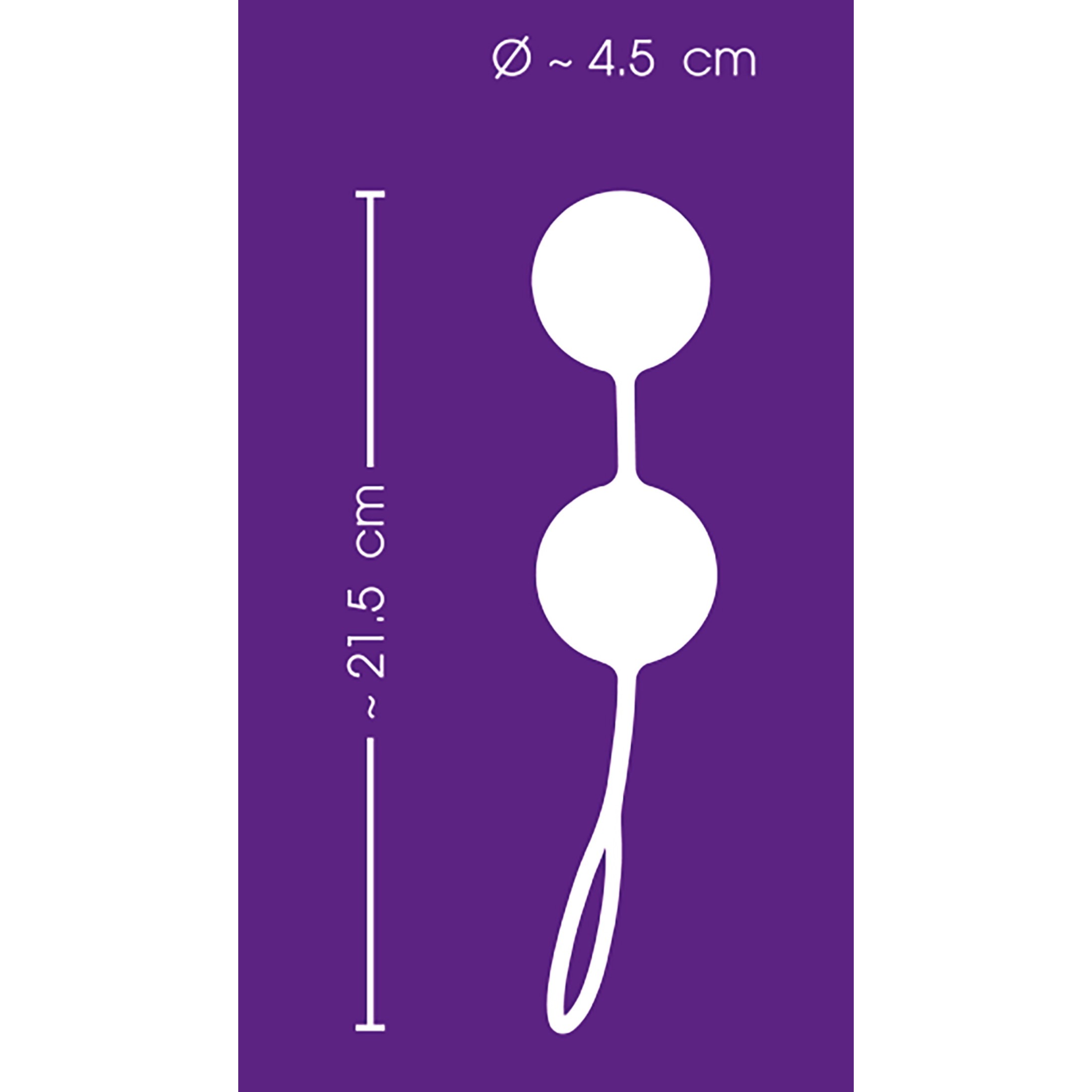 SMILE XXL Balls – óriás gésagolyó (lila)