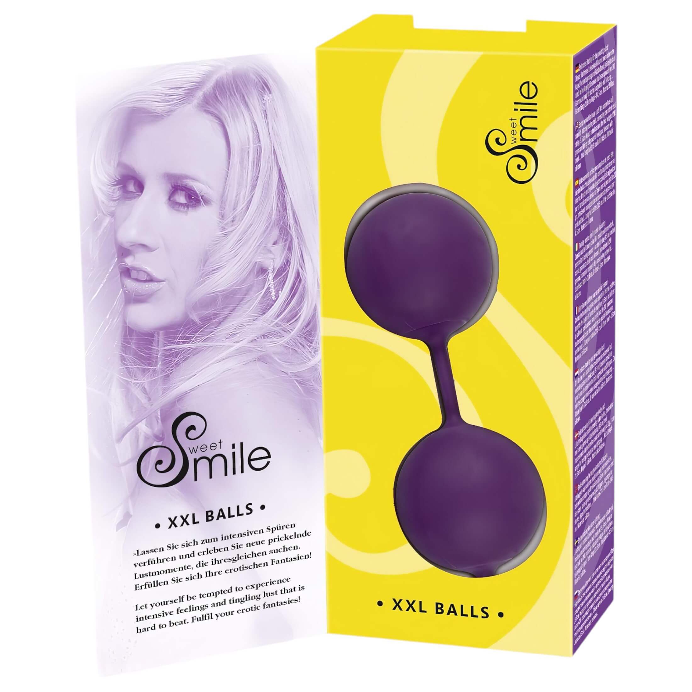 SMILE XXL Balls – óriás gésagolyó (lila)