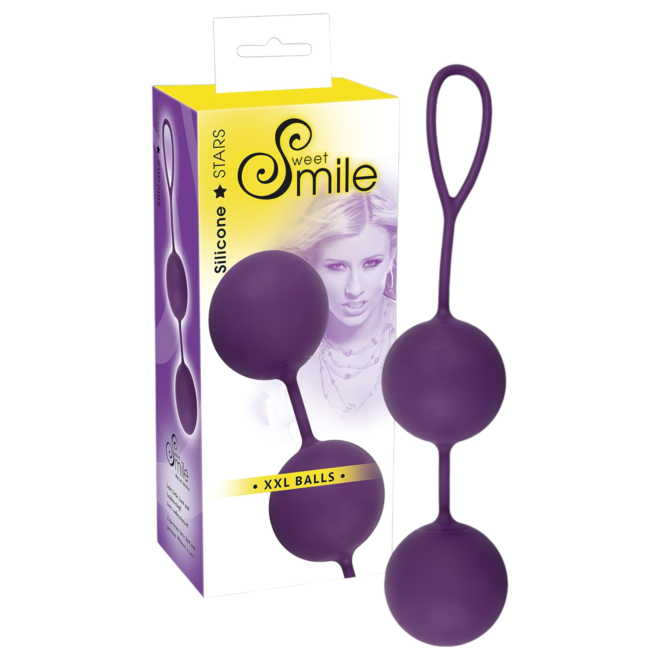 SMILE XXL Balls – óriás gésagolyó (lila)
