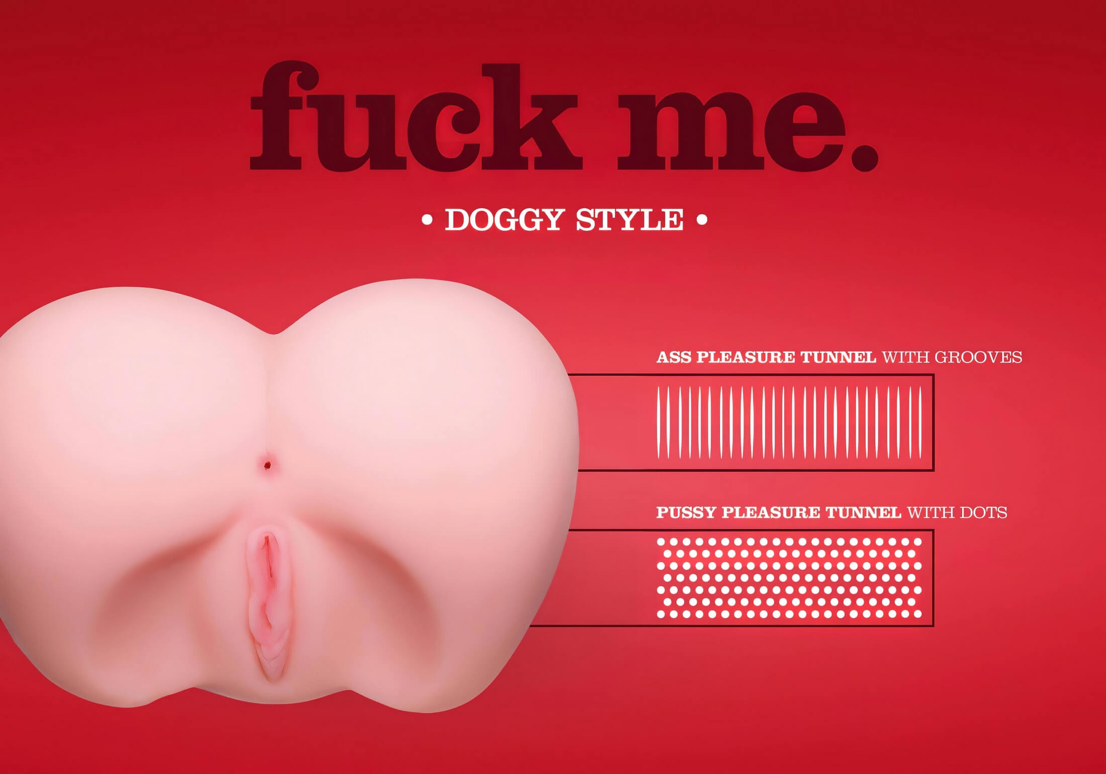 You2Toys – fuck me Doggy Style – élethű popsi (natúr)