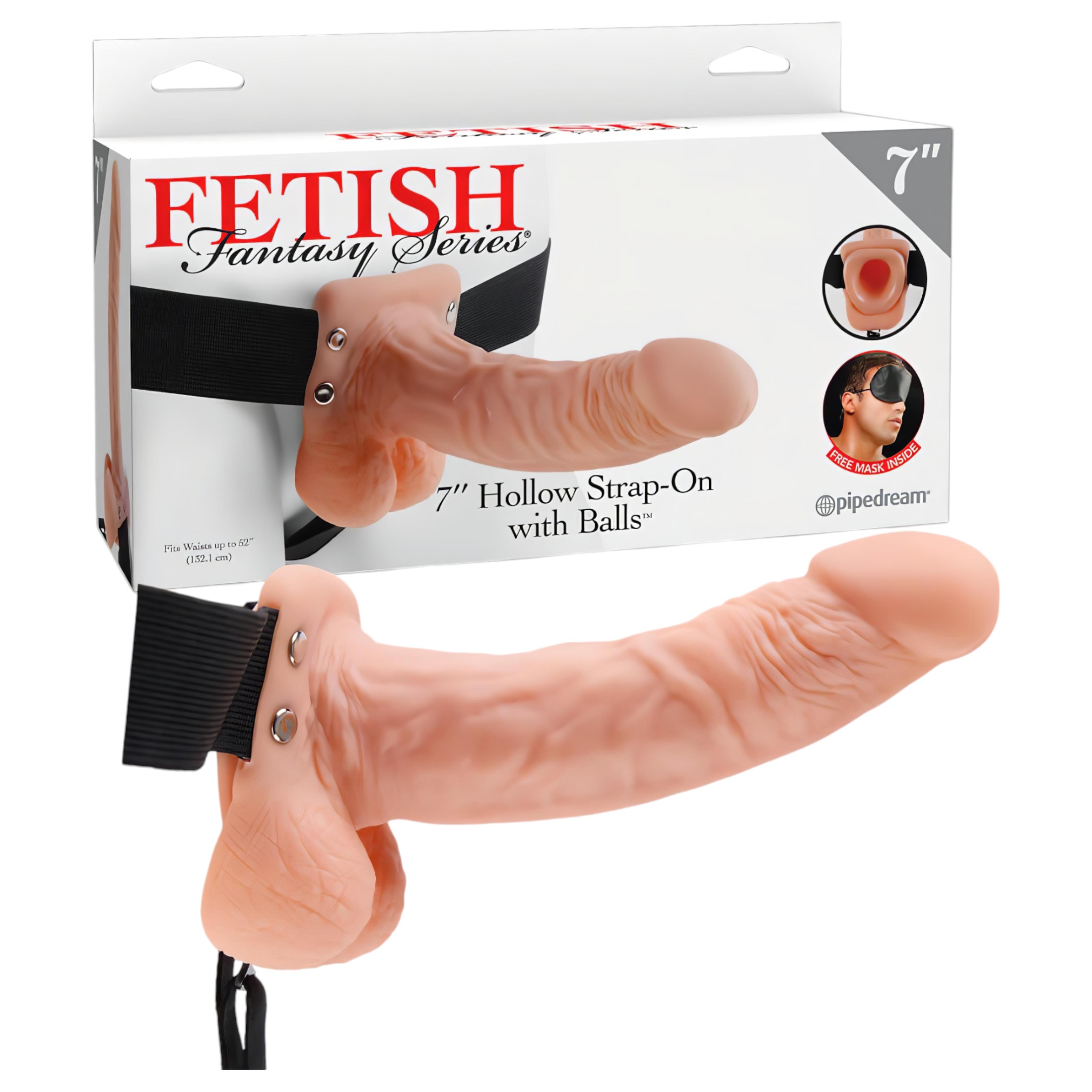 Fetish Strap-on 7 – felcsatolható dildó (natúr)