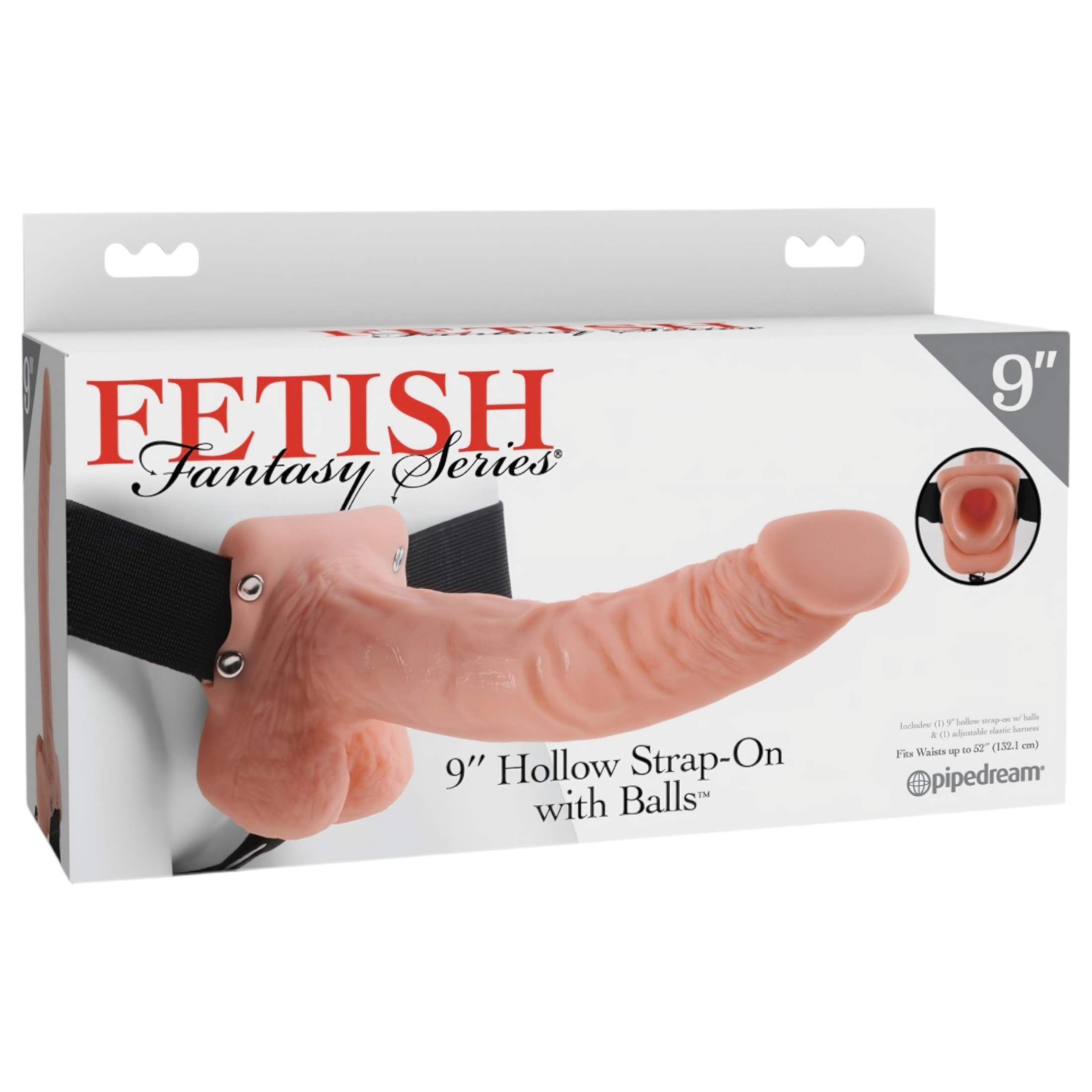 Fetish Strap-on 9 – felcsatolható dildó (natúr)