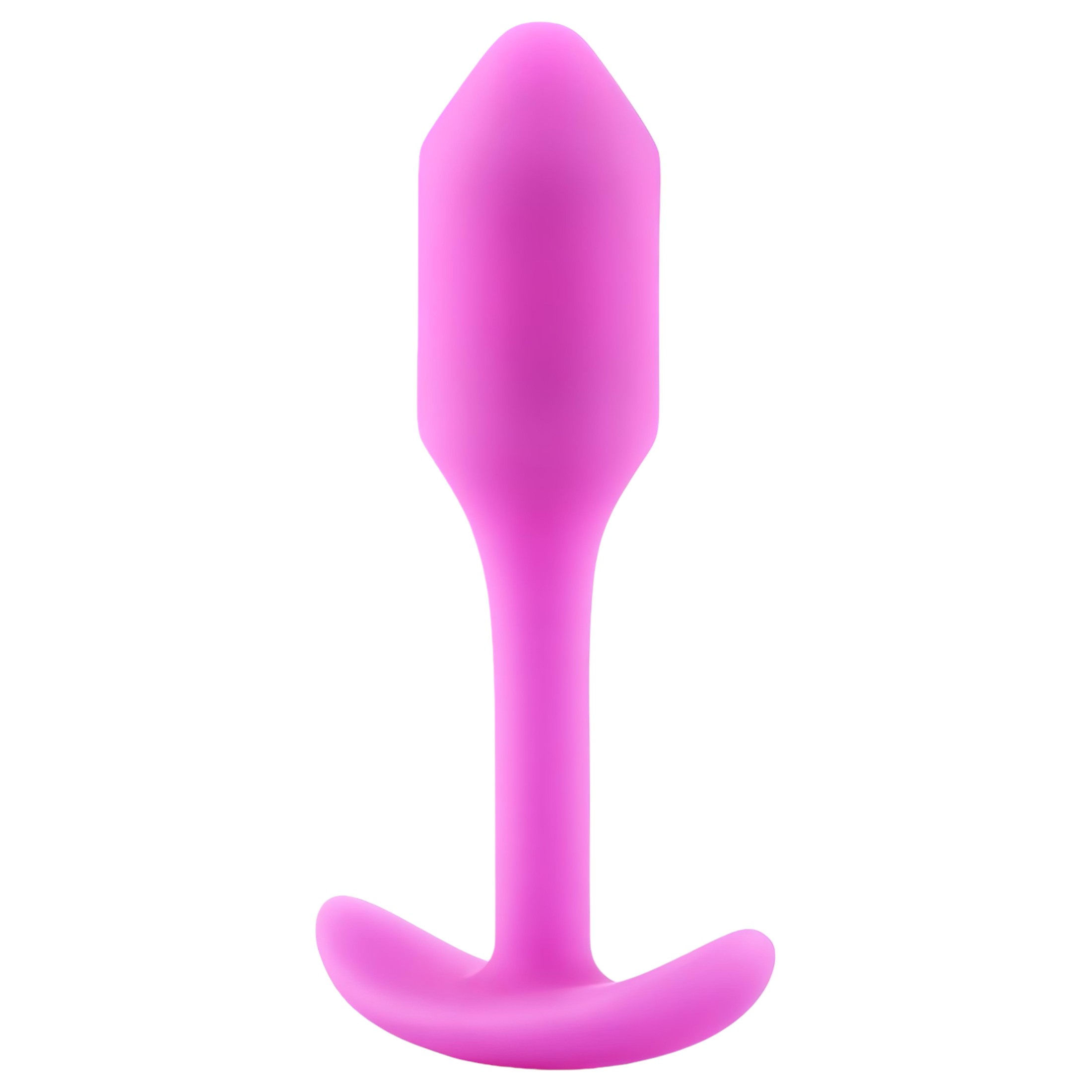 b-vibe Snug Plug 1 – anál plug belső súllyal (55g) – pink