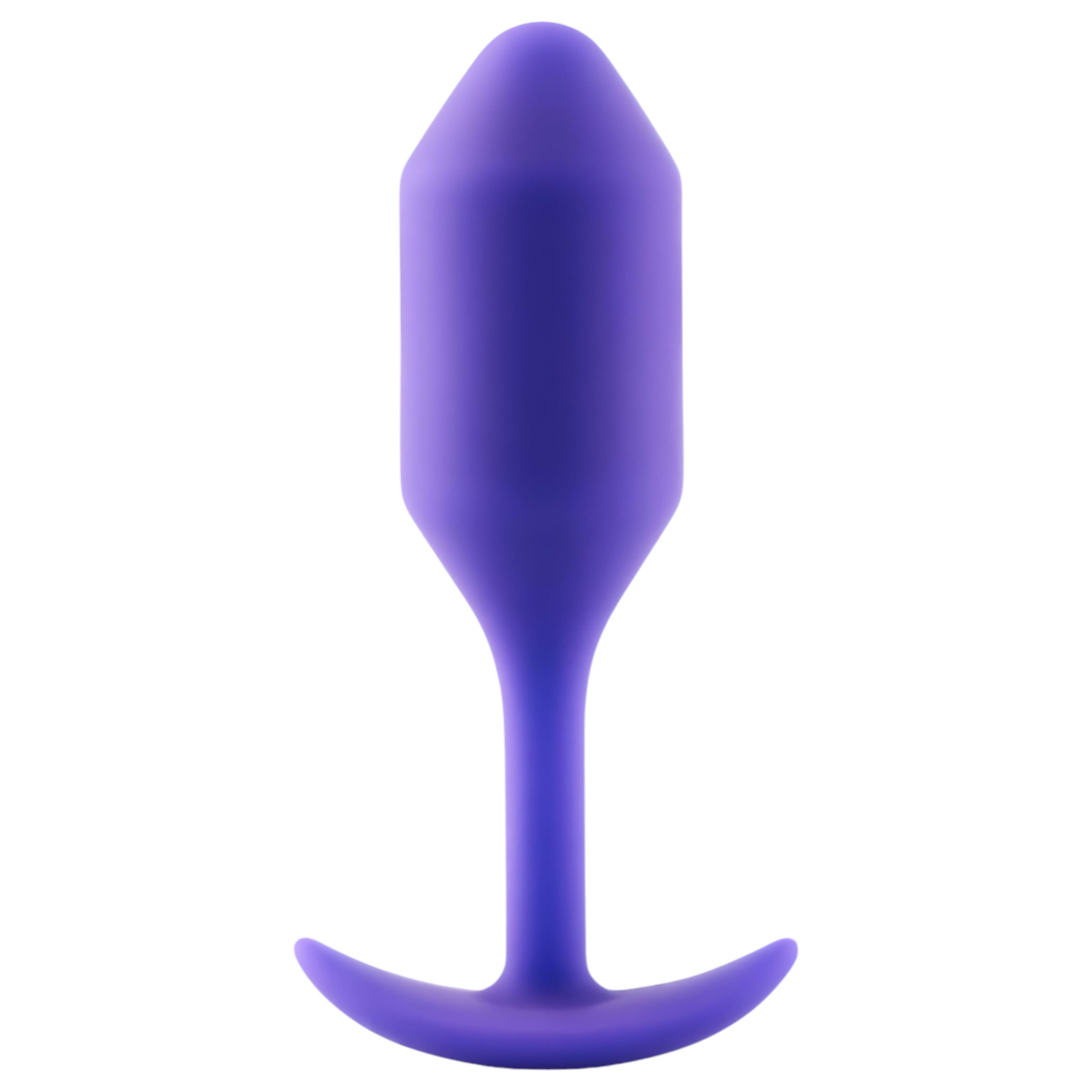 b-vibe Snug Plug 2 – dupla golyós anál plug (114g) – lila