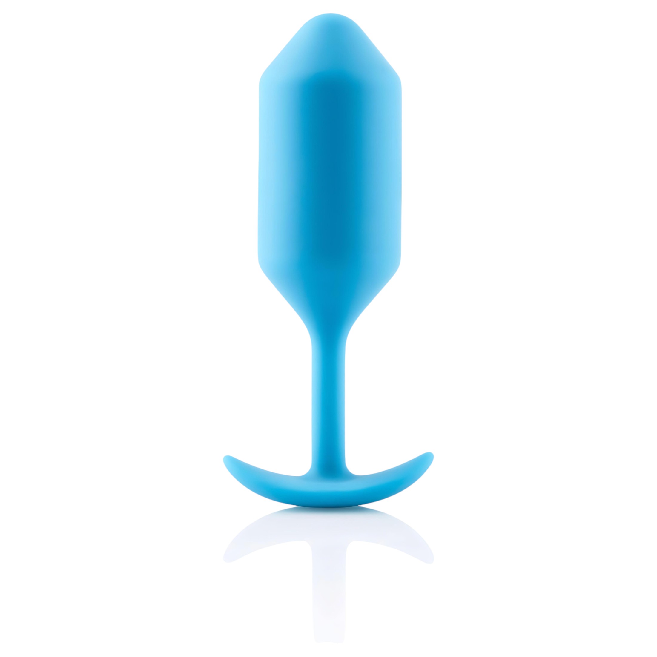 b-vibe Snug Plug 3 – dupla golyós anál plug (180g) – kék