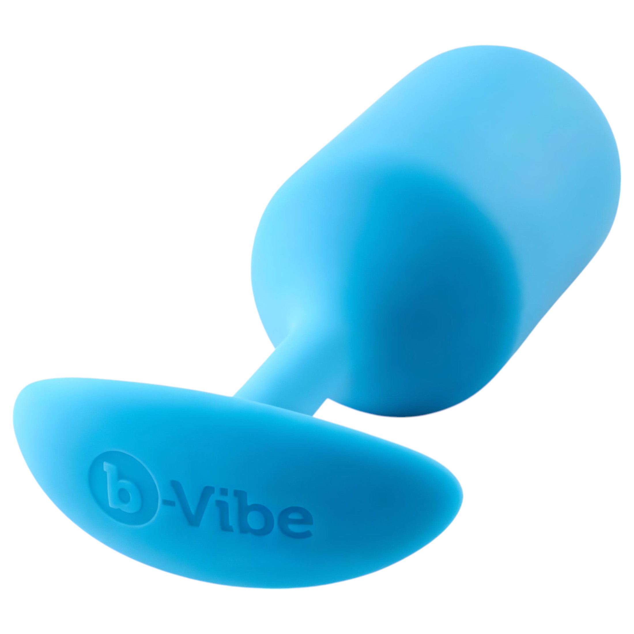 b-vibe Snug Plug 3 – dupla golyós anál plug (180g) – kék