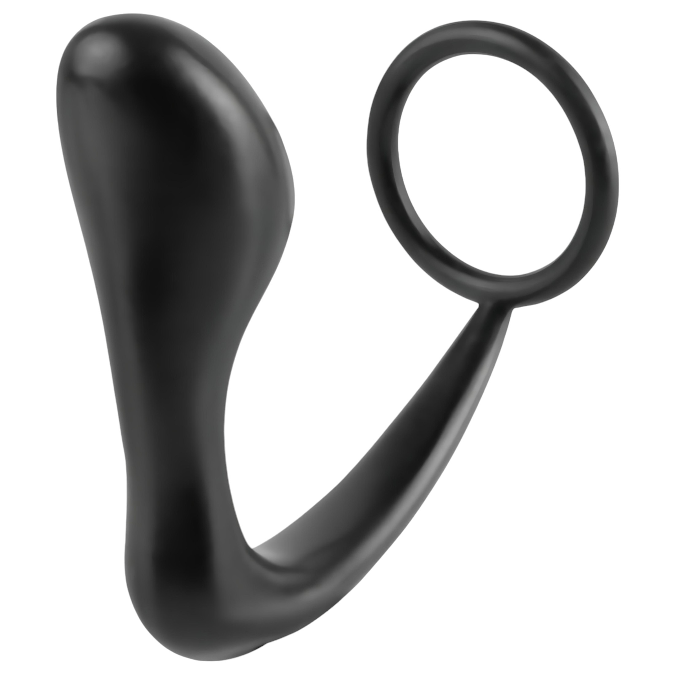 analfantasy ass-gasm – anál plug péniszgyűrűvel (fekete)
