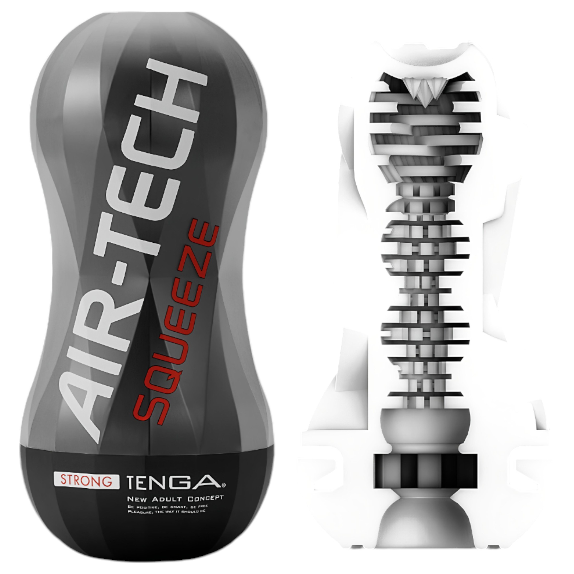 TENGA Air-Tech Squeeze Strong – szívó maszturbátor (fekete)