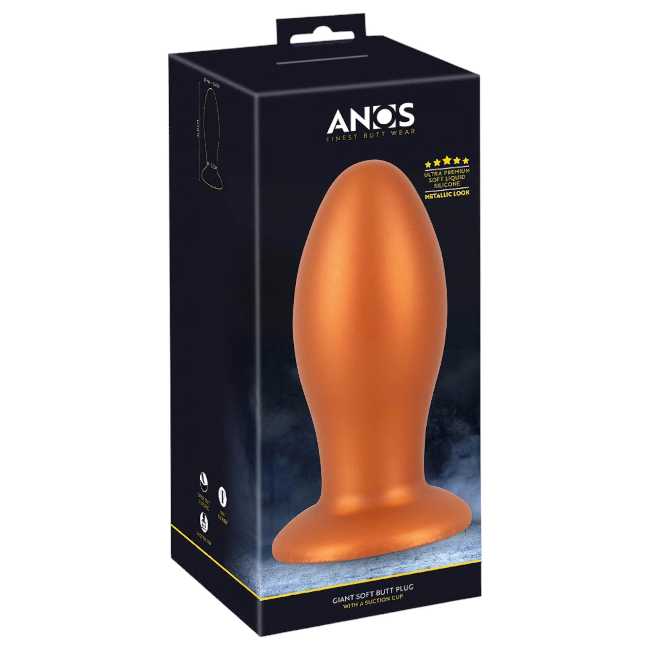 ANOS – nagy anál plug (narancs)
