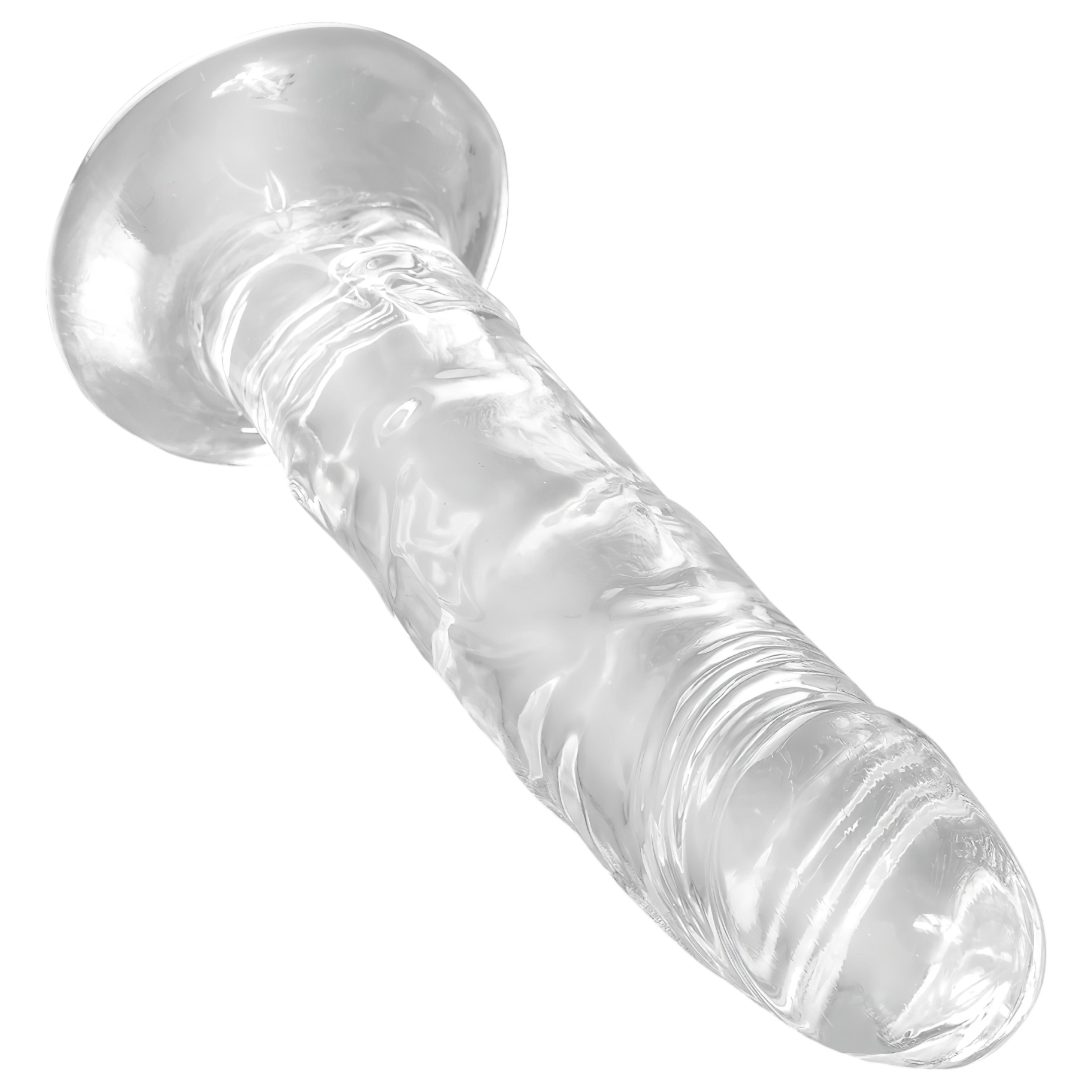 King Cock Clear 6 – tapadókorongos dildó (15cm)