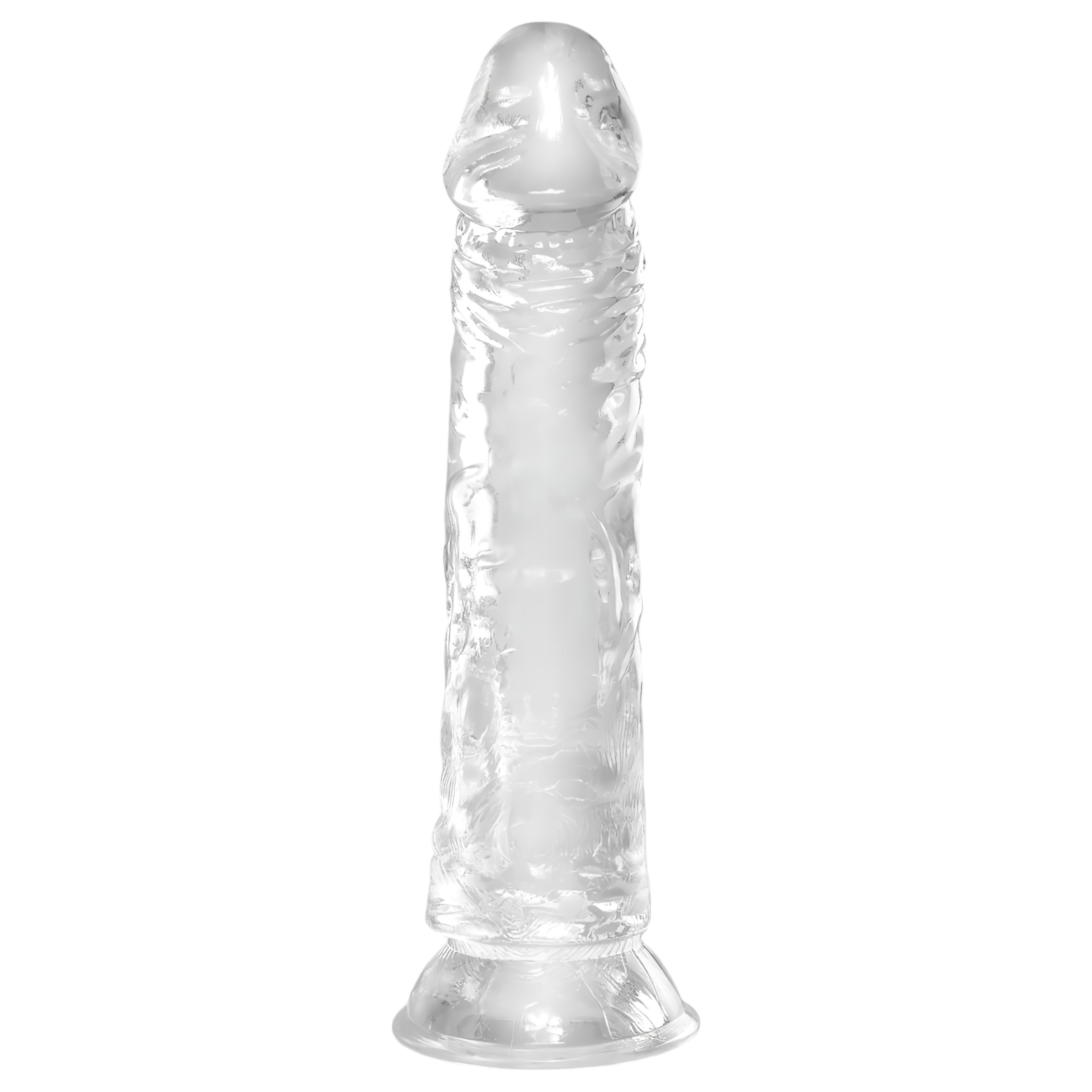 King Cock Clear 8 – tapadókorongos, nagy dildó (20cm)