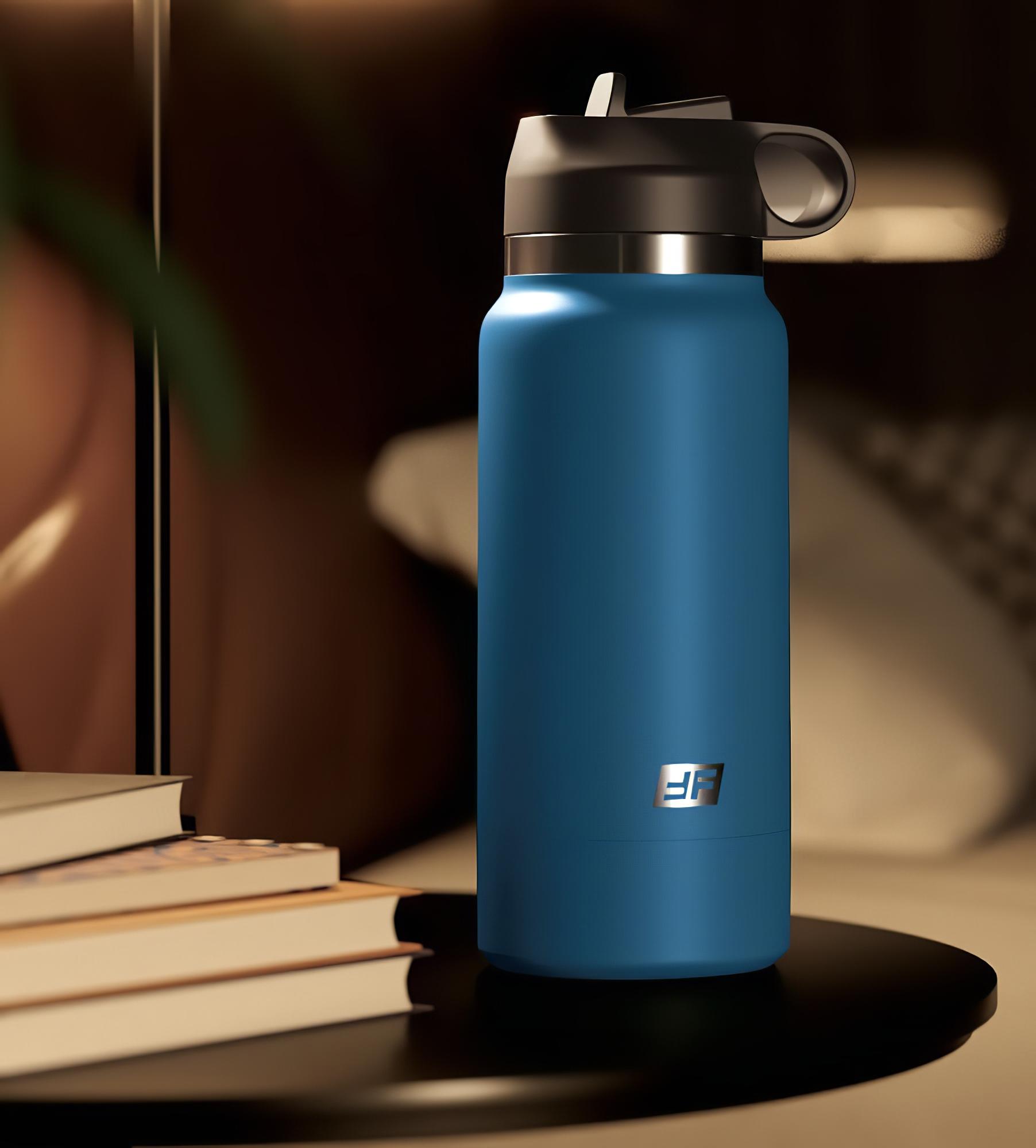 Fuck Flask Private Pleaser – műpunci kulacsban (kék-barna)