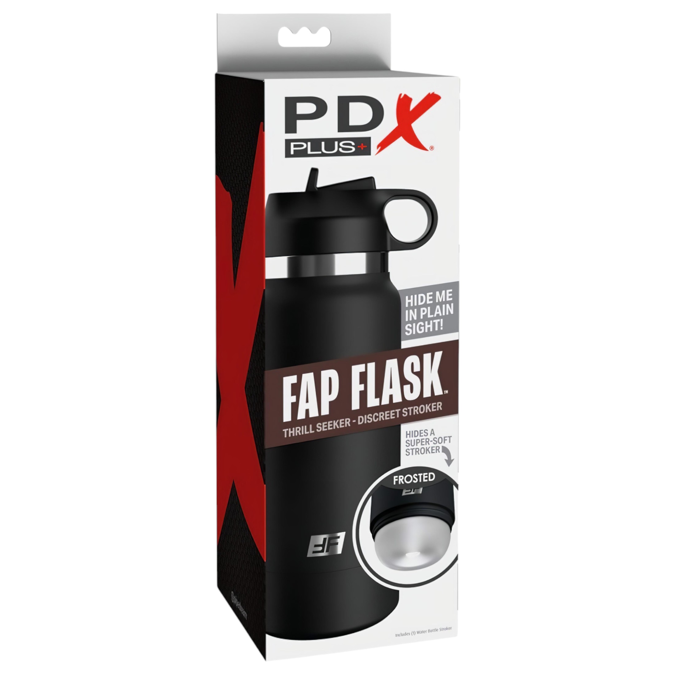 Fap Flask Thrill Seeker – maszturbátor kulacsban (fekete)