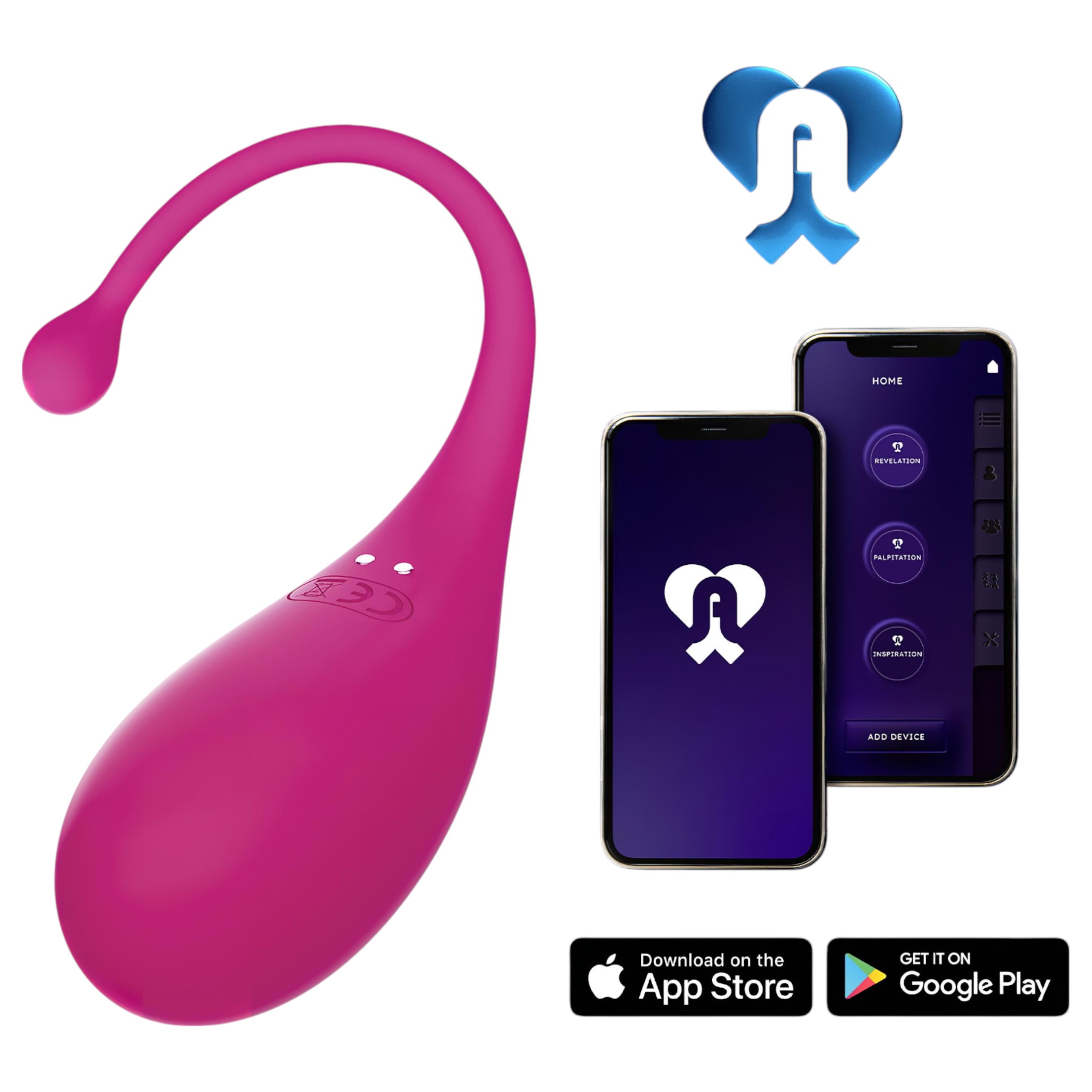 Adrien Lastic Palpitation – okos vibrációs tojás (pink)