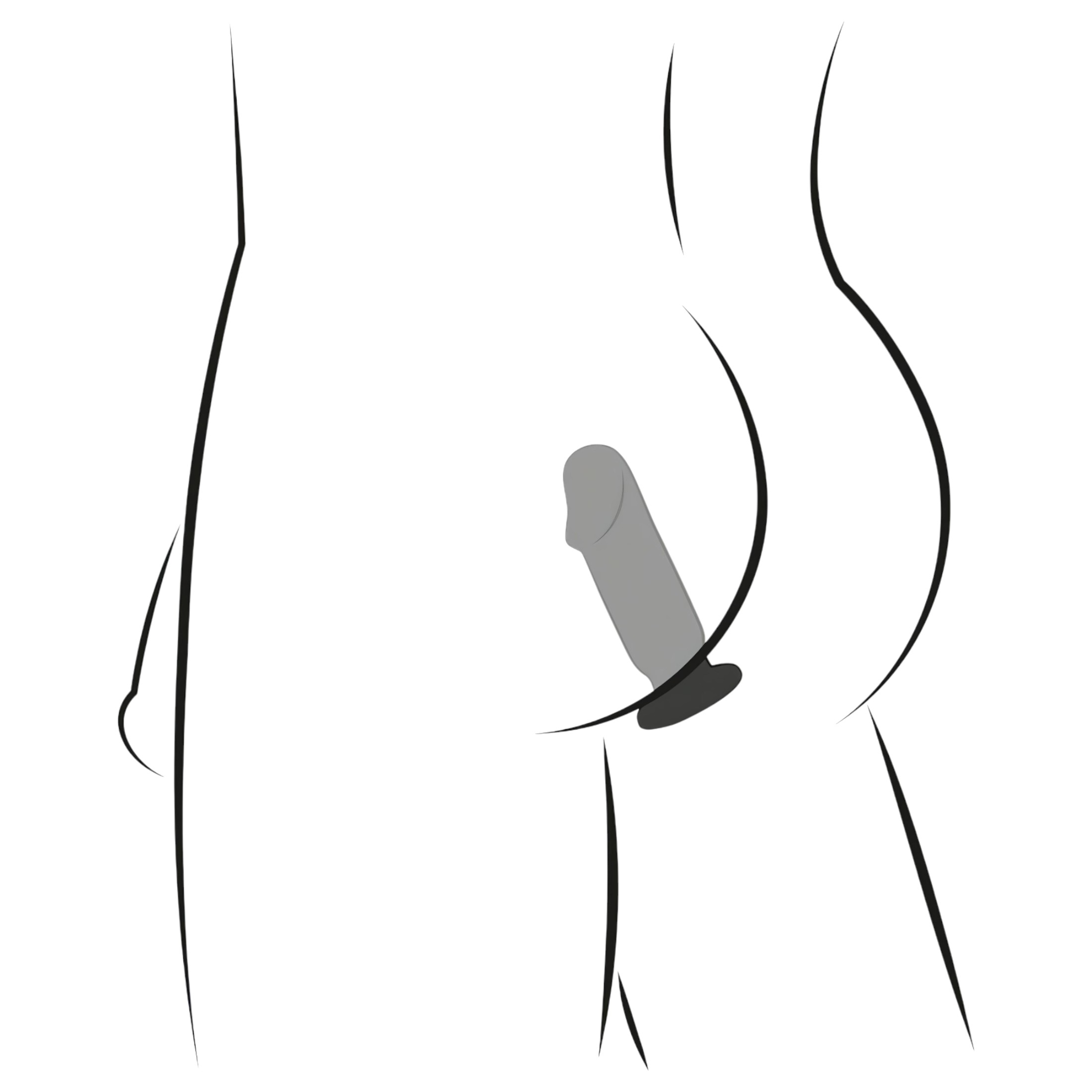 Anos Training Kit – anál plug szett (3 részes) – fekete