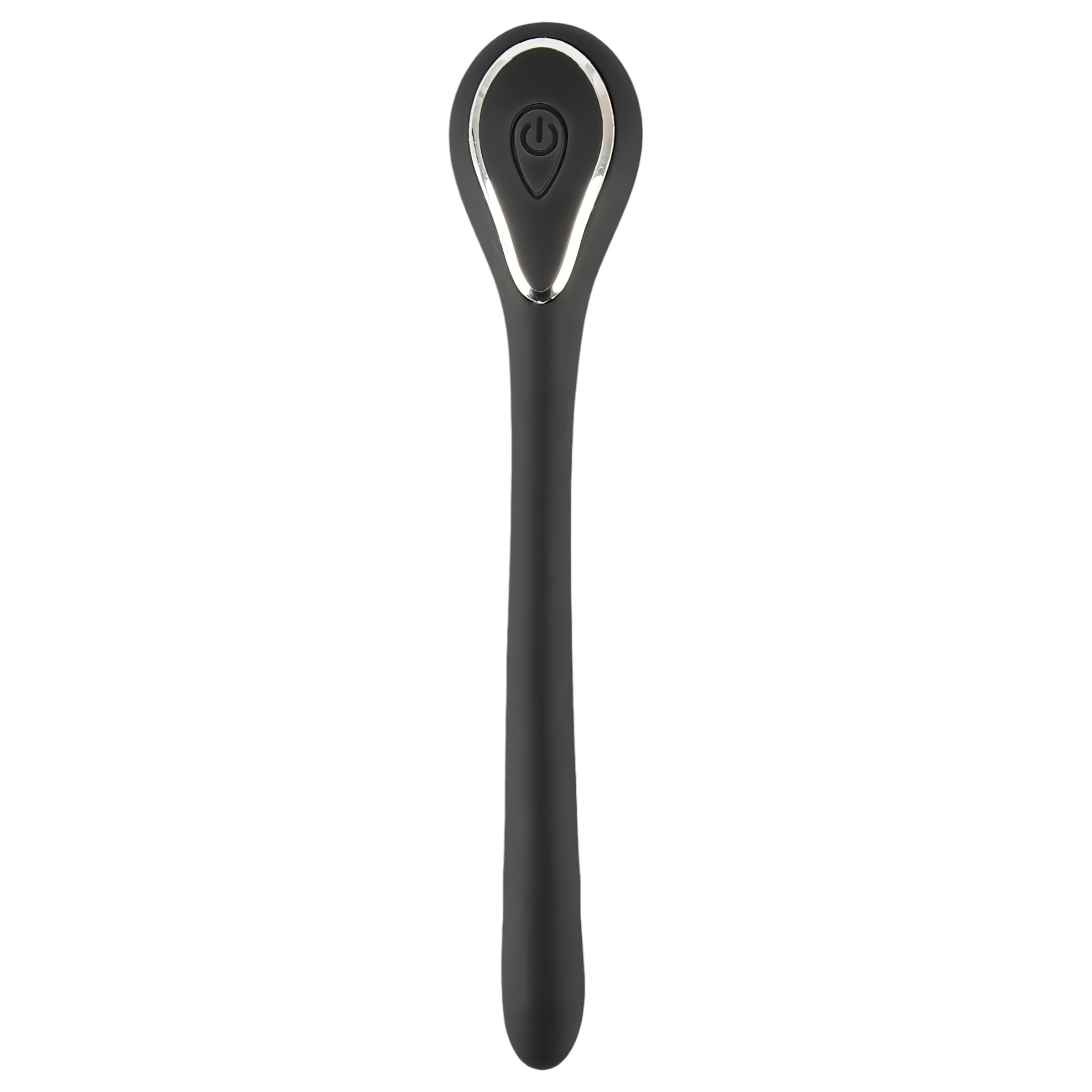 Penis Plug Dilator – akkus, vibrációs dilátor (1,1cm) – fekete