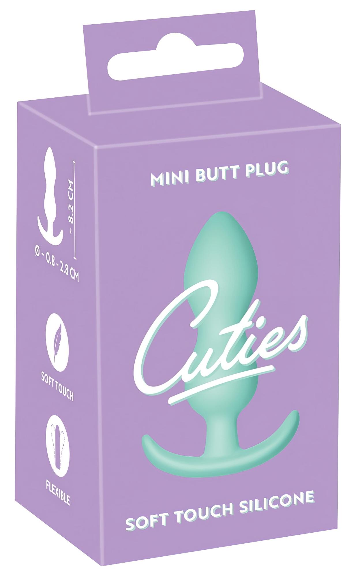 Cuties Mini Butt Plug – szilikon anál plug – menta (2,3cm)
