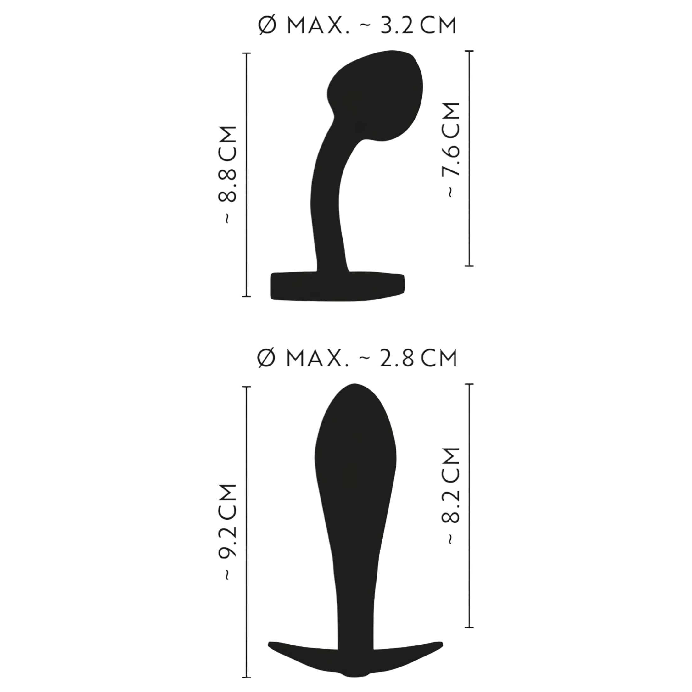 ANOS Metal Rainbow – fém anál plug szett (2 részes)