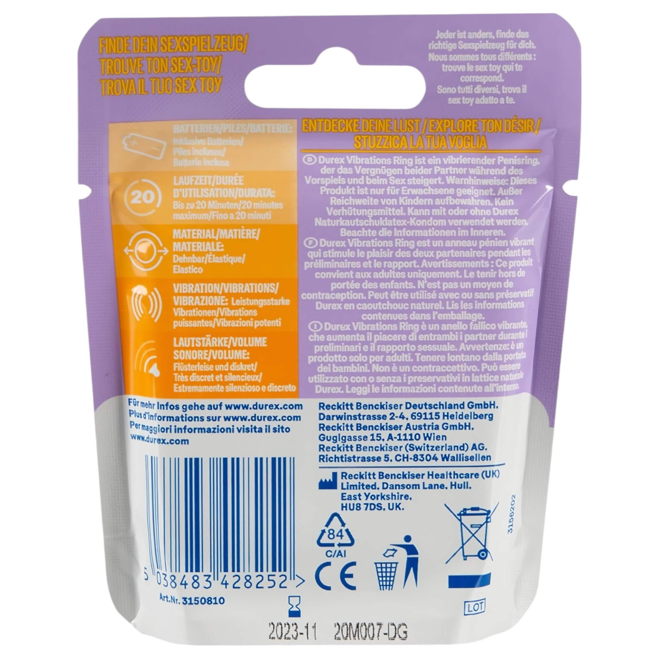 Durex – vibrációs péniszgyűrű