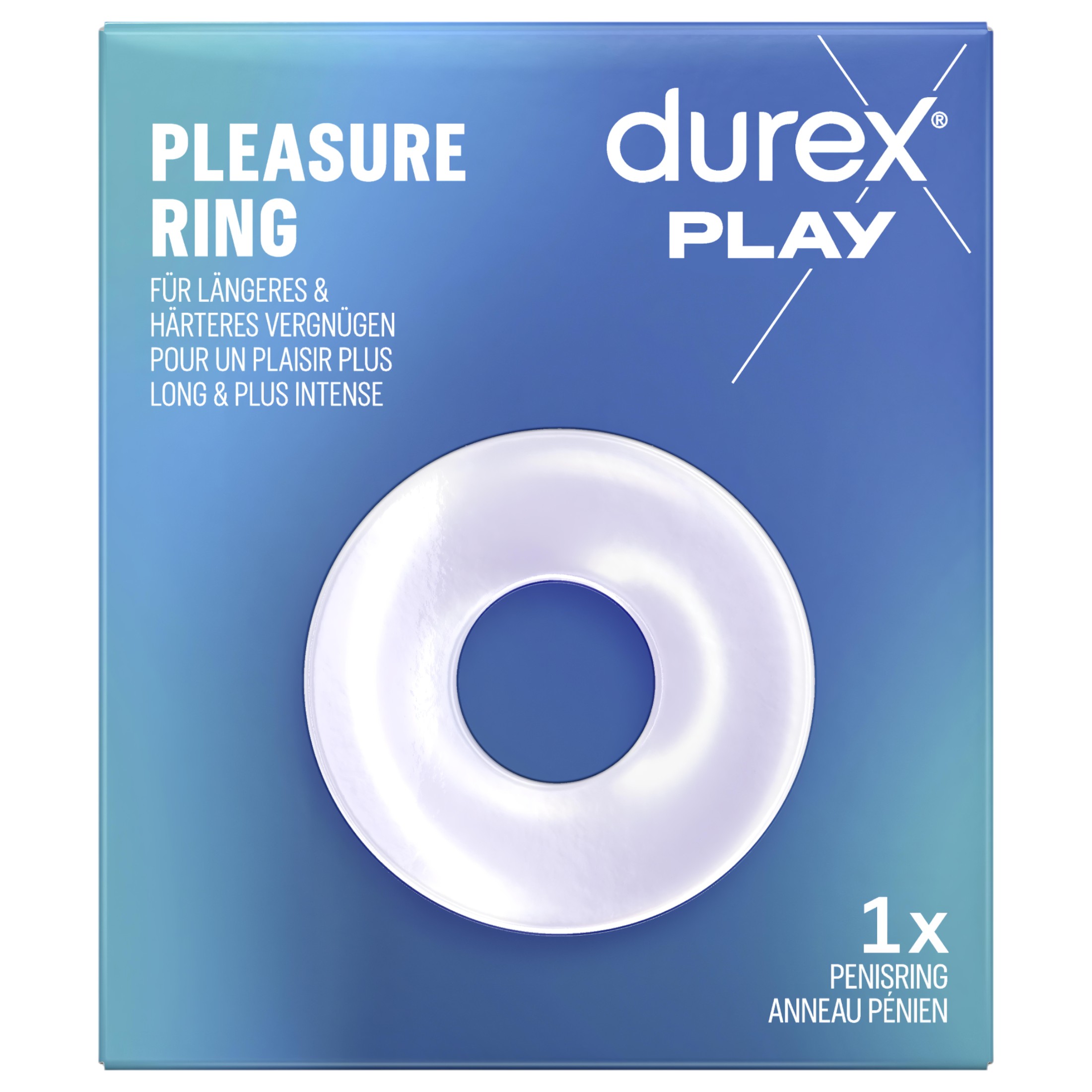 Durex Pleasure Ring – péniszgyűrű (átlátszó)
