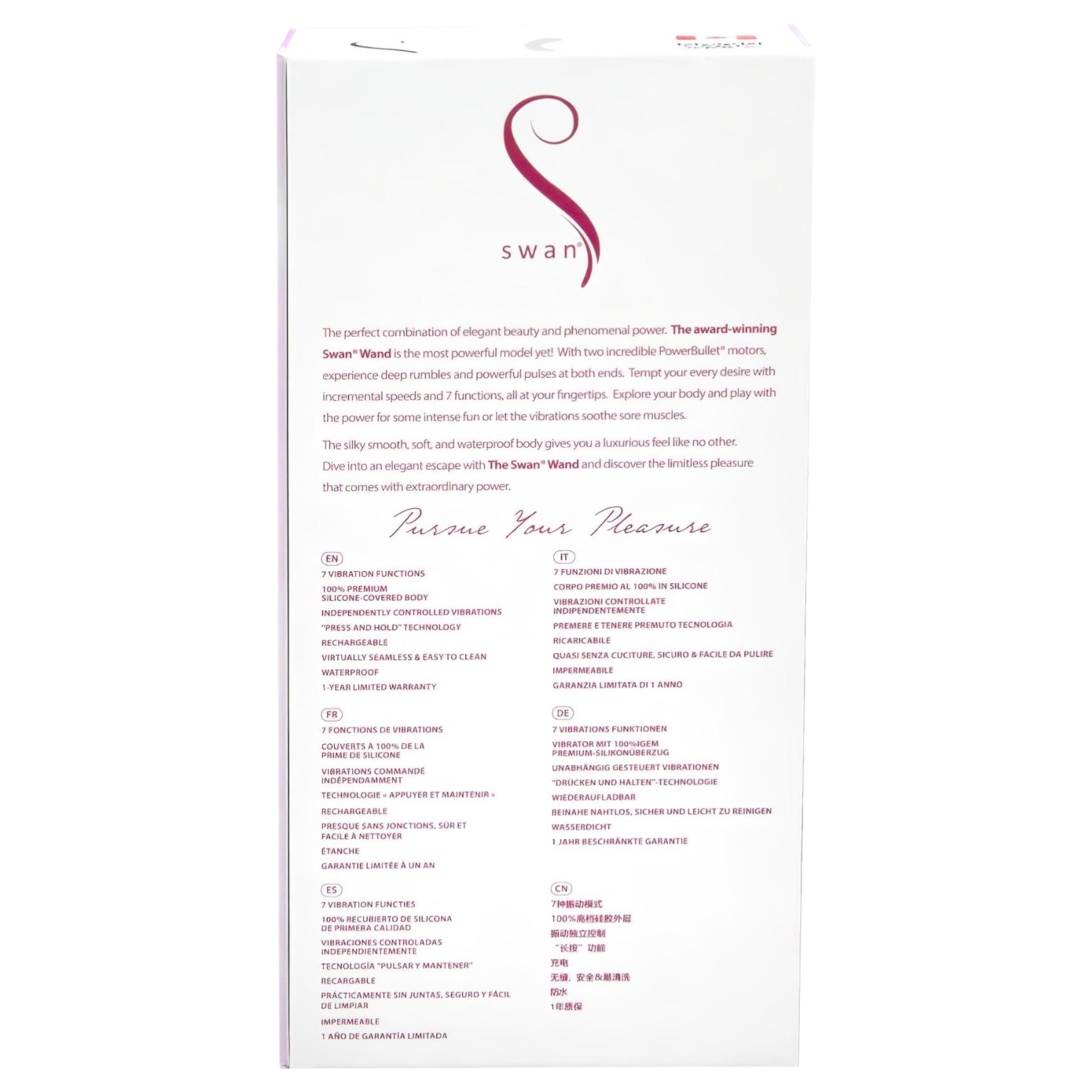 The Swan Wand – akkus masszírozó vibrátor (pink)