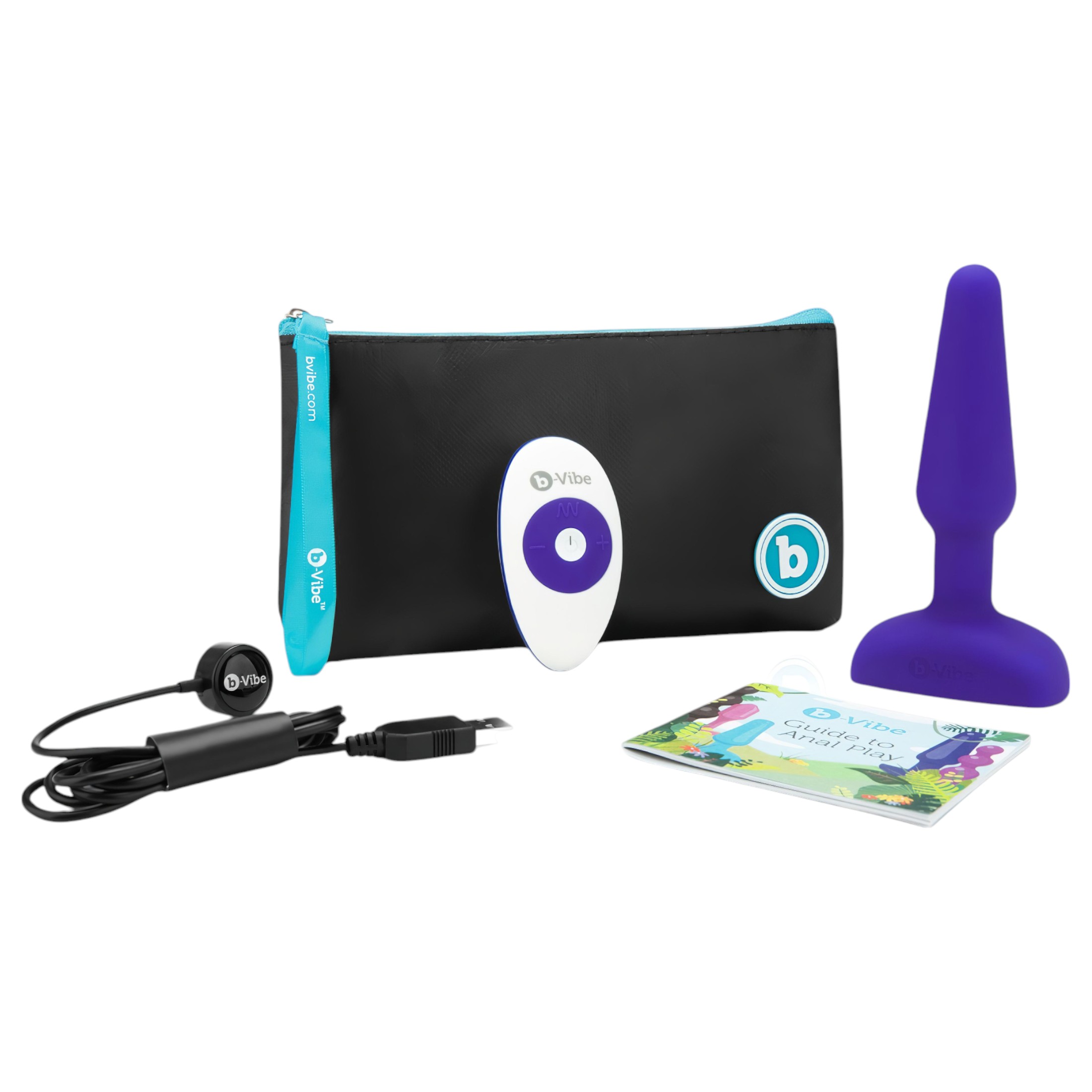 b-Vibe trio – 3 motoros anál vibrátor (lila)