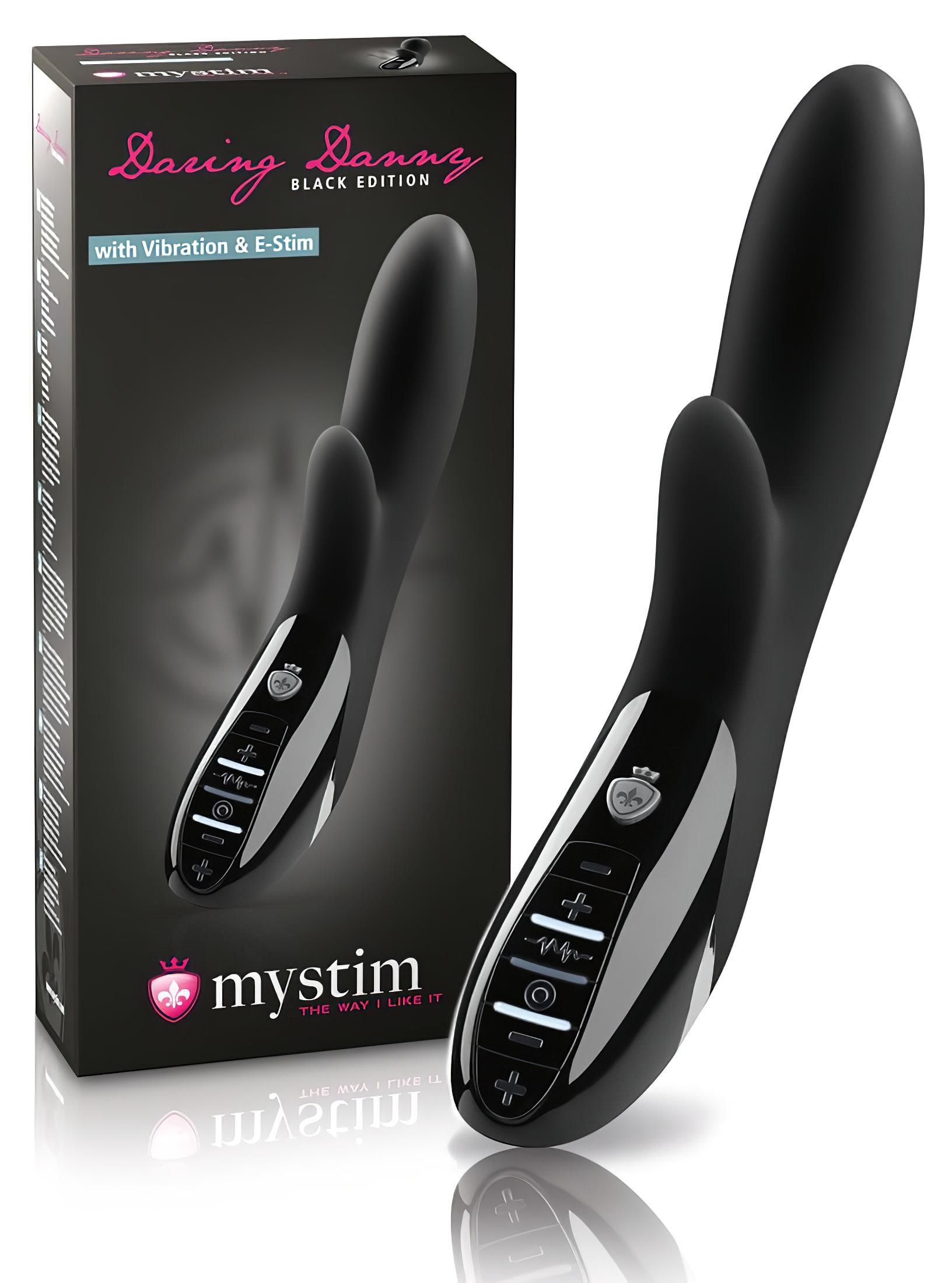 mystim Daring Danny – elektro-stimuláló vibrátor (fekete)