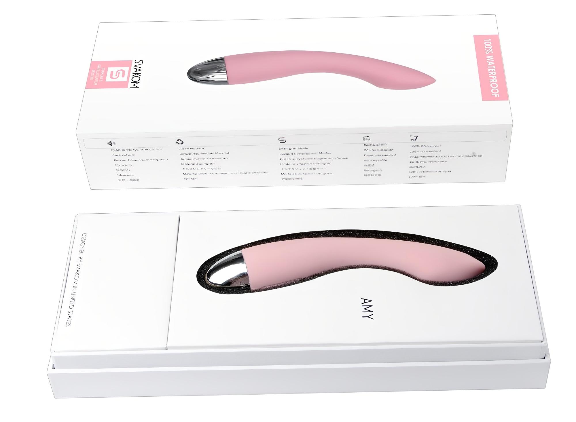 Svakom Amy – akkus, G-pont vibrátor (pink)