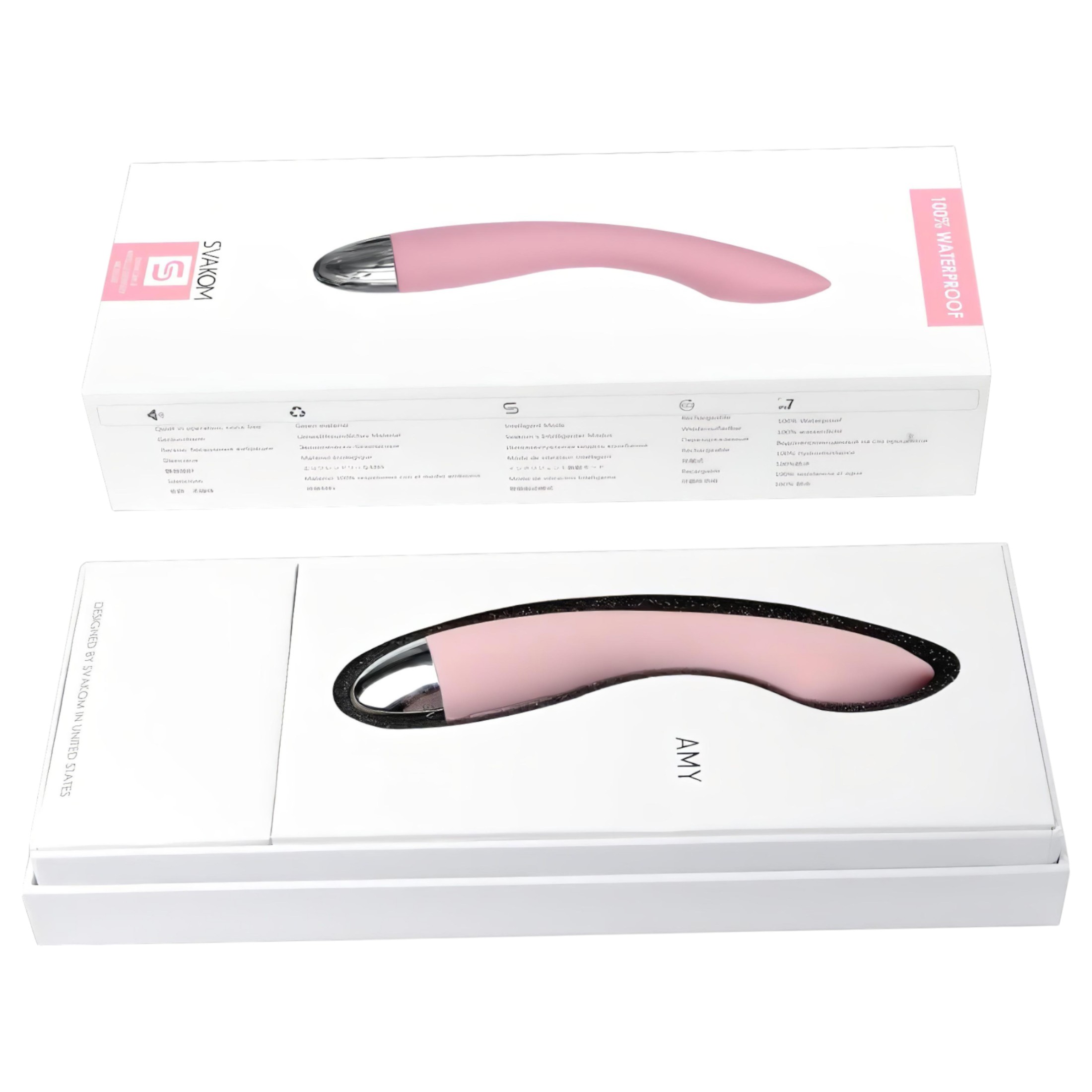 Svakom Amy – akkus, G-pont vibrátor (pink)