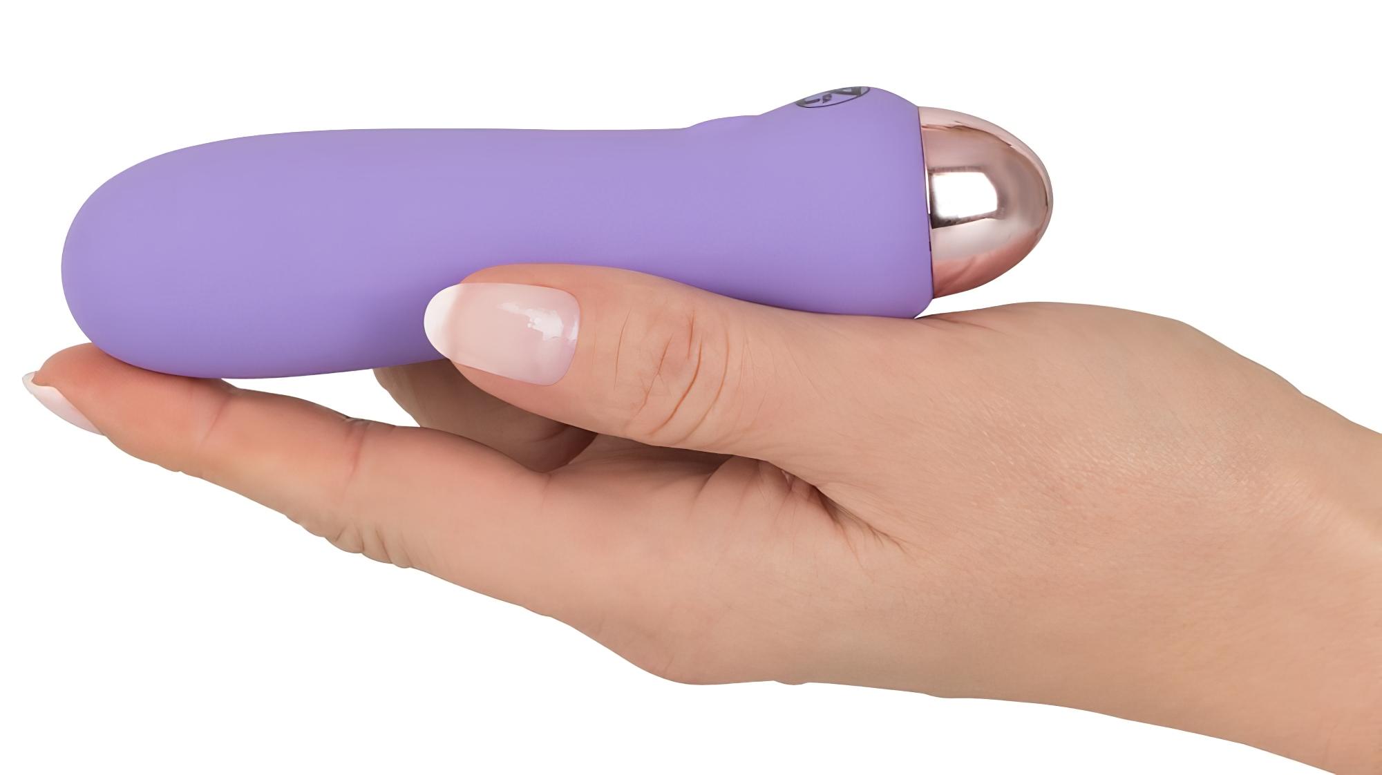 Cuties Mini Purple – akkus, szilikon rúdvibrátor (lila)