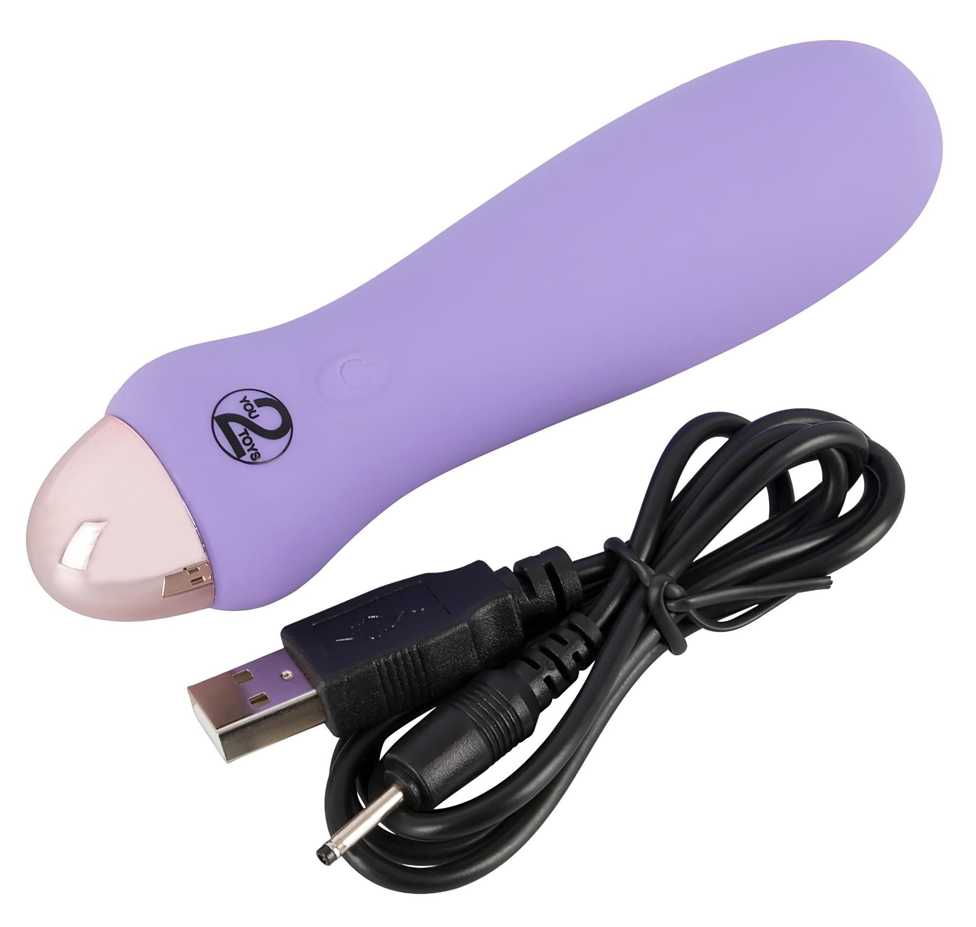 Cuties Mini Purple – akkus, szilikon rúdvibrátor (lila)