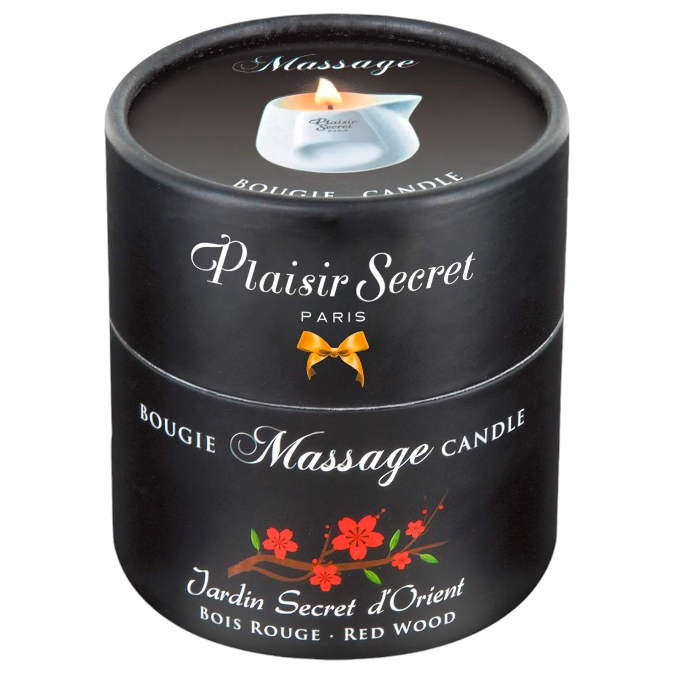 Plaisirs Secrets Red Wood – masszázsgyertya (80ml)