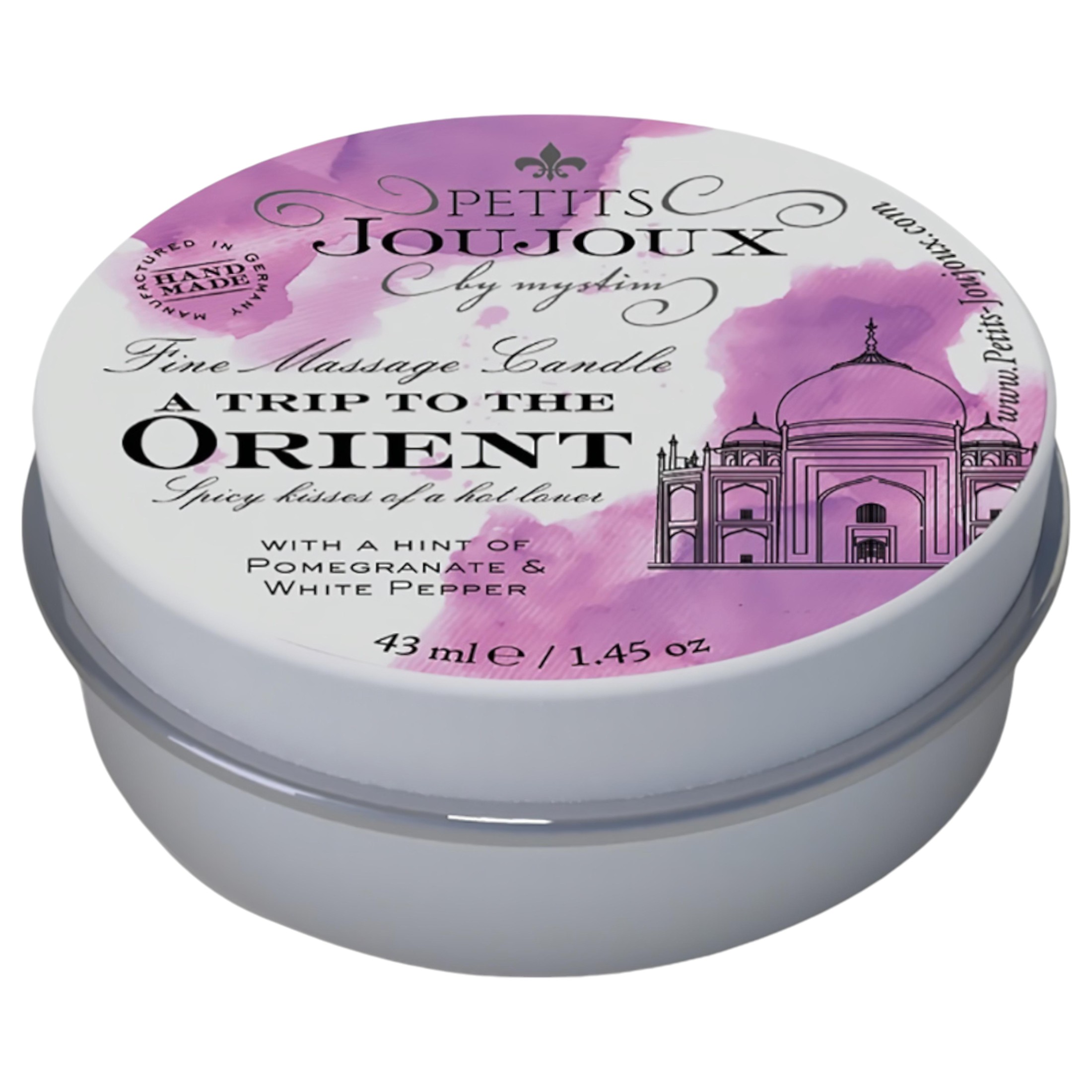 Petits Joujoux Orient – masszázsgyertya 43ml – gránátalmás-fehérbors
