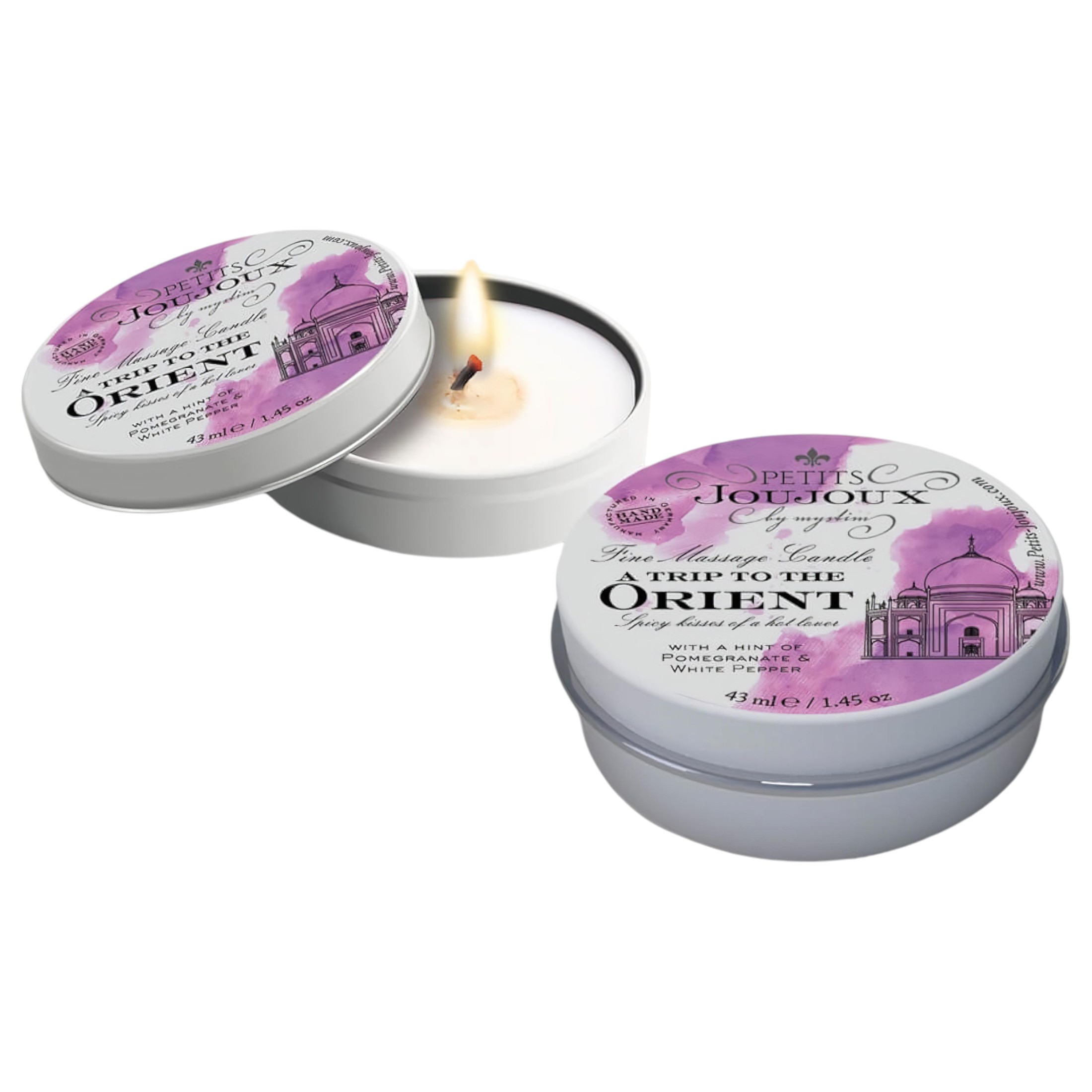 Petits Joujoux Orient – masszázsgyertya 43ml – gránátalmás-fehérbors