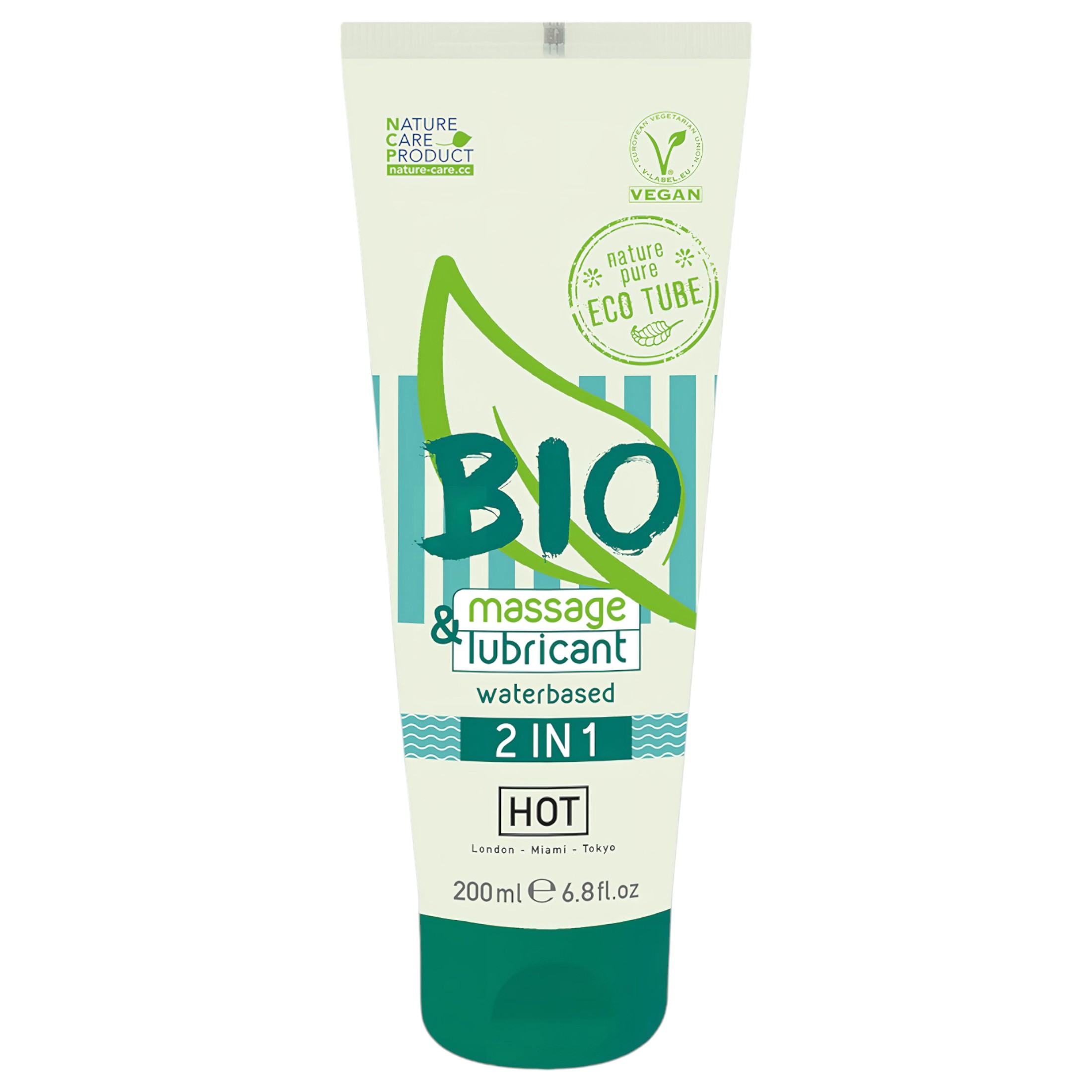HOT Bio 2IN1 – vízbázisú síkosító- és masszázsgél (200ml)