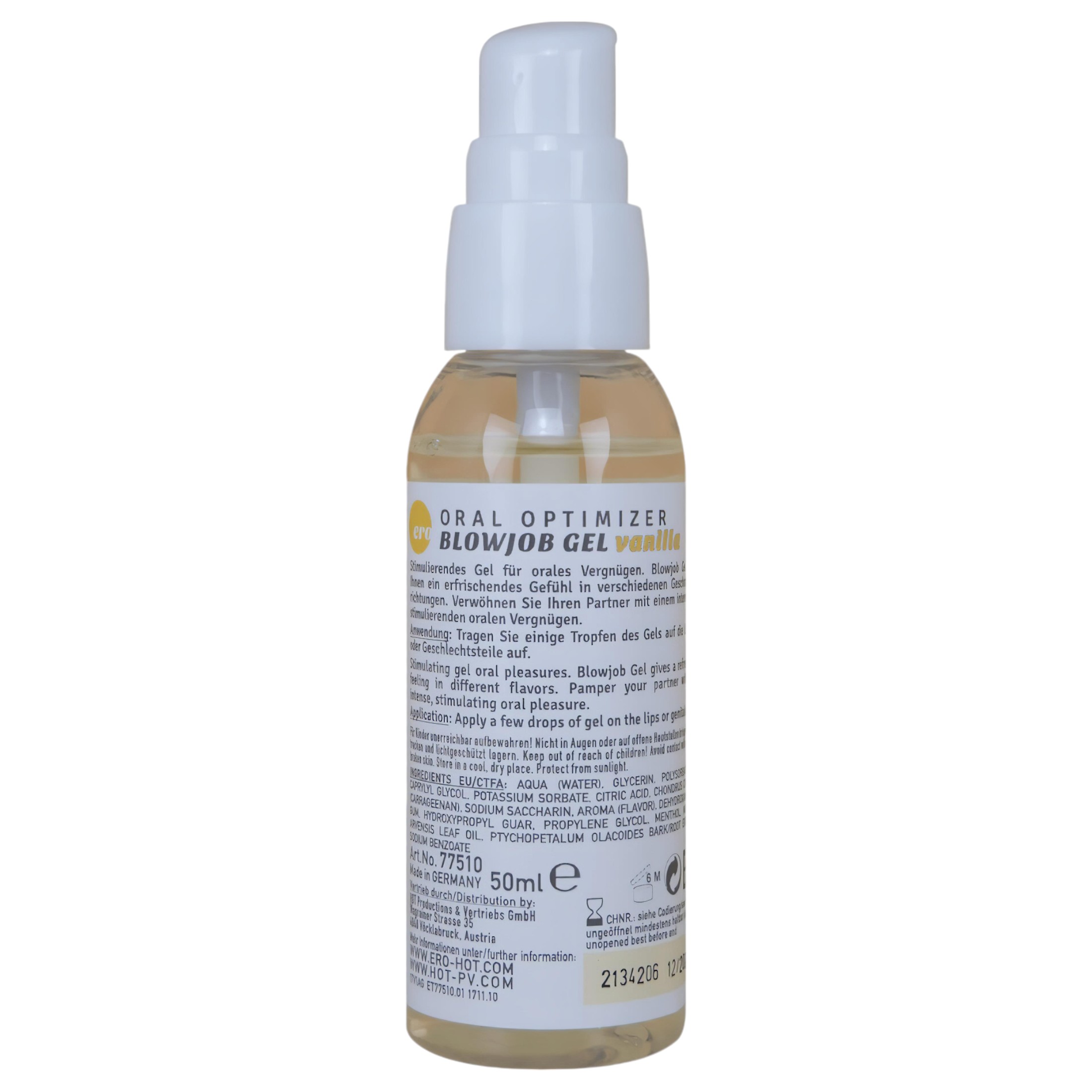 Blowjob Gel – orál síkosító gél – vanília (50ml)