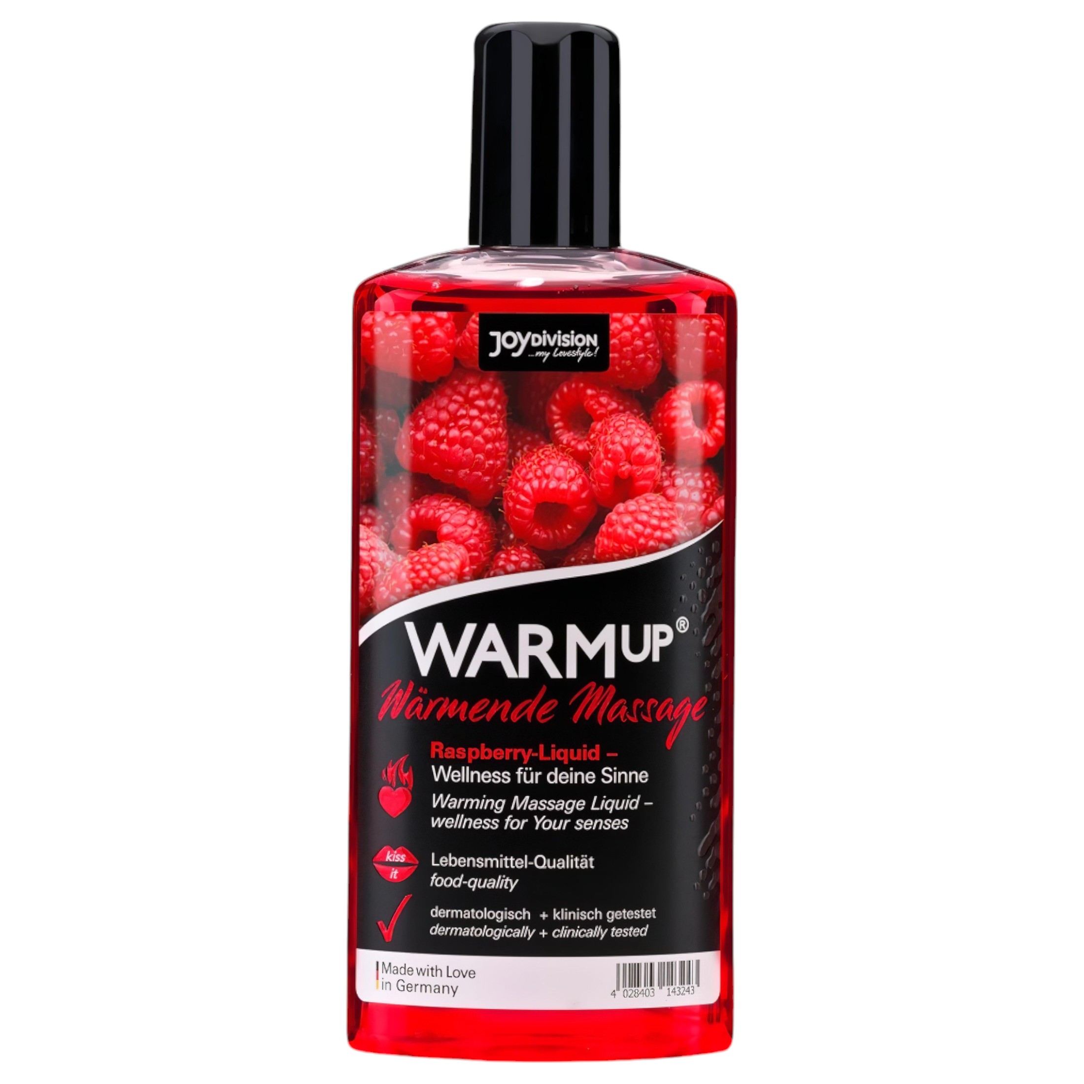 JoyDivision WARMup – melegítő masszázsolaj – málna (150ml)