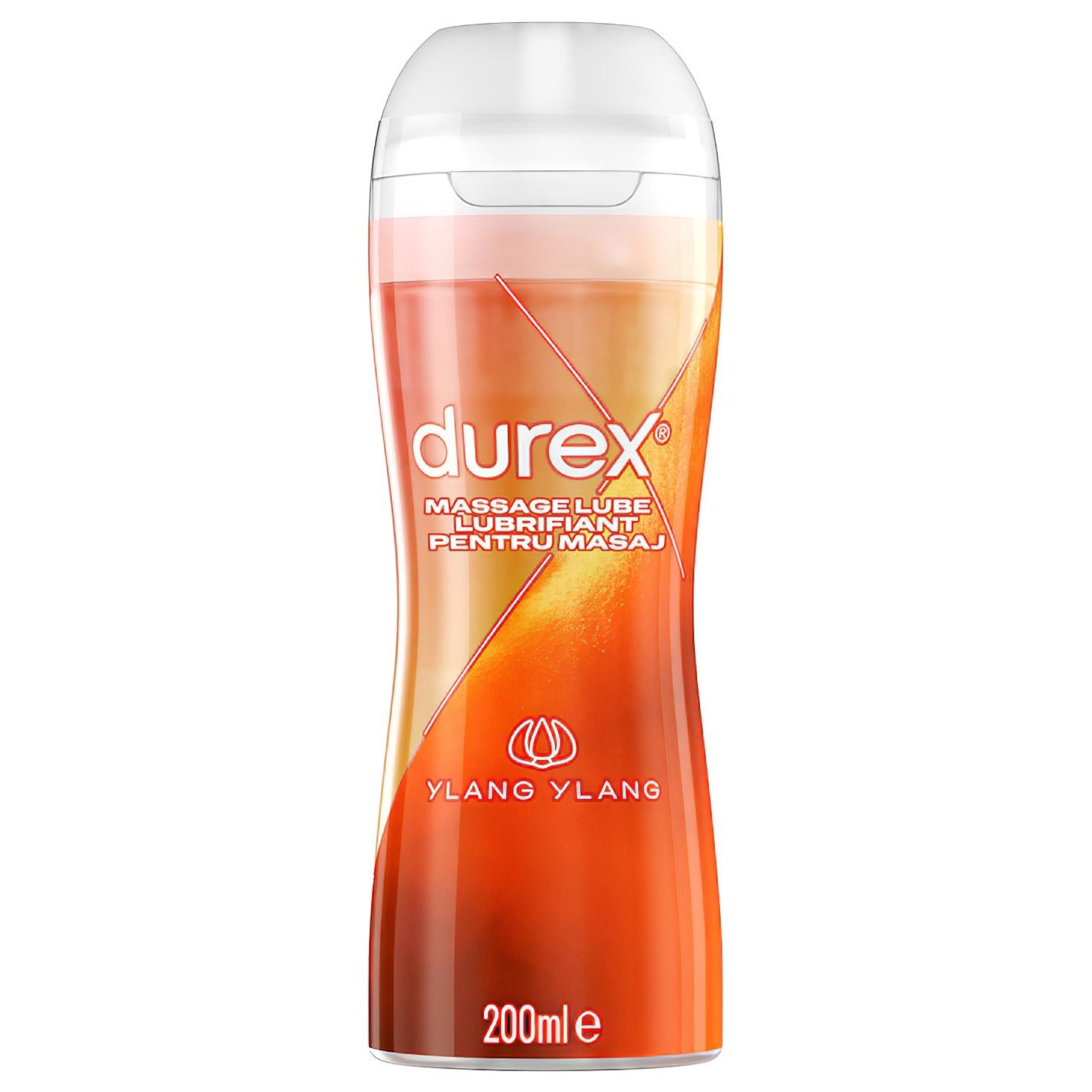 Durex 2in1 masszázsolaj – Ylang Ylang (200ml)
