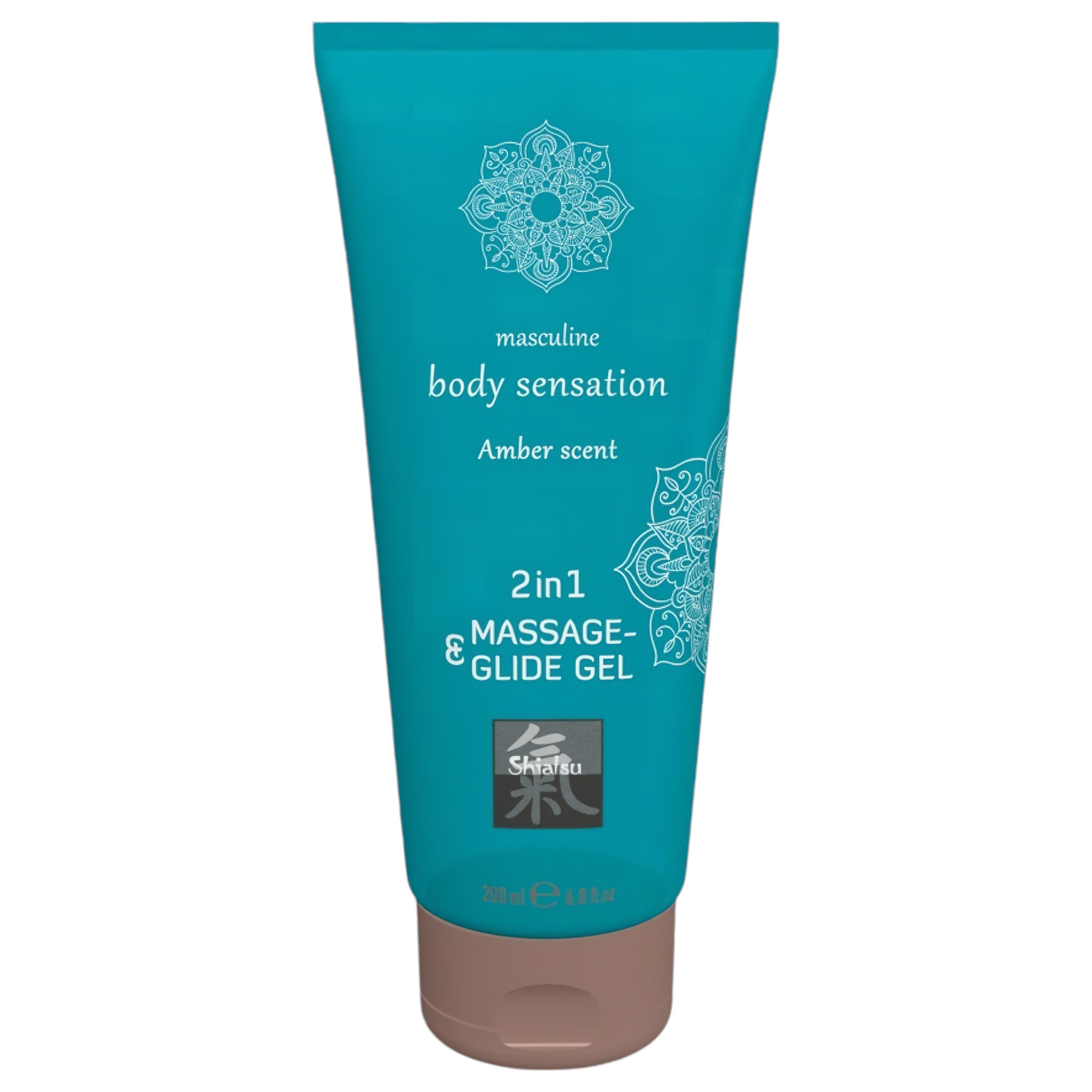 Shiatsu 2in1 Amber Scent – masszázs síkosító – amber (200ml)