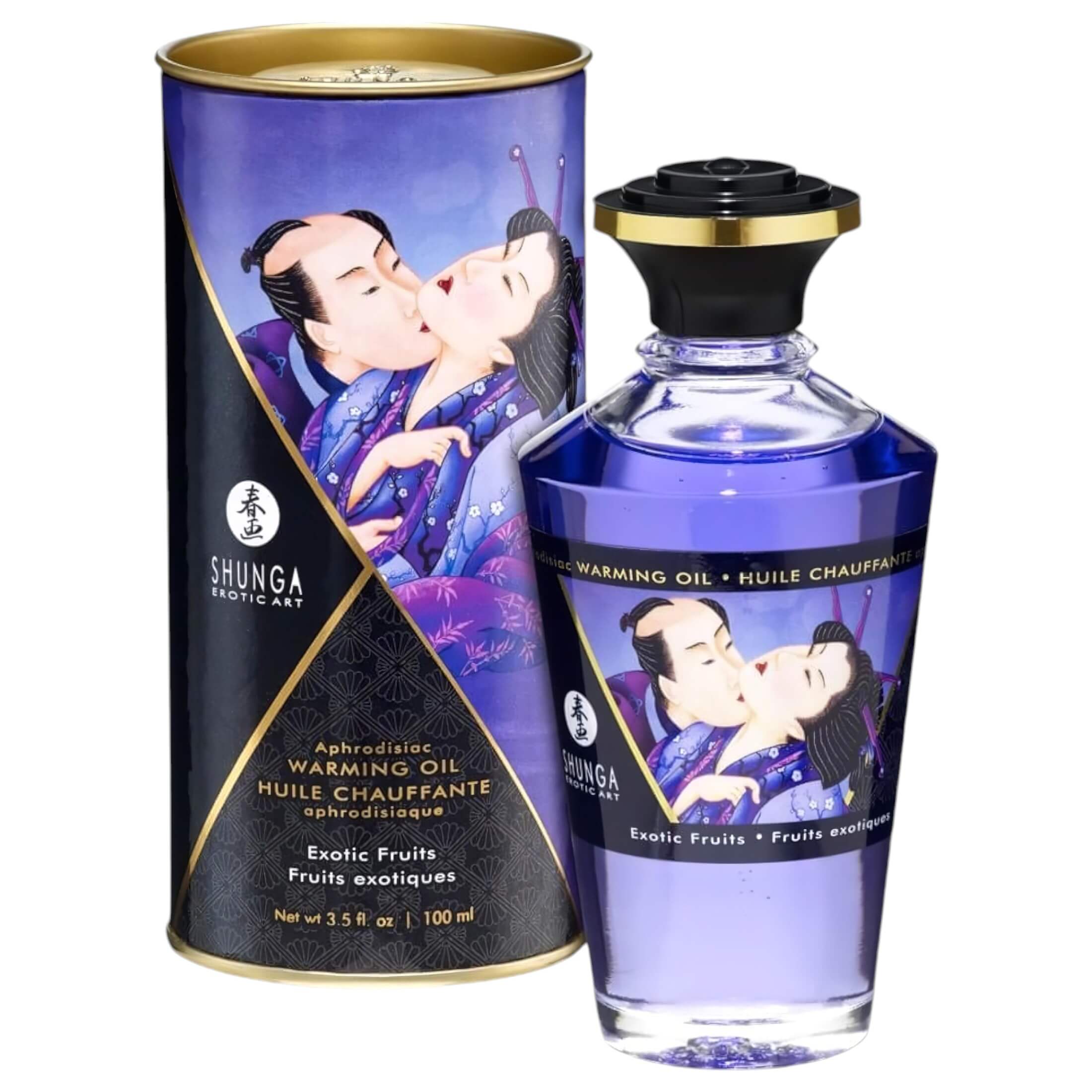 Shunga – melegítő masszázsolaj – egzotikus gyümölcs (100ml)