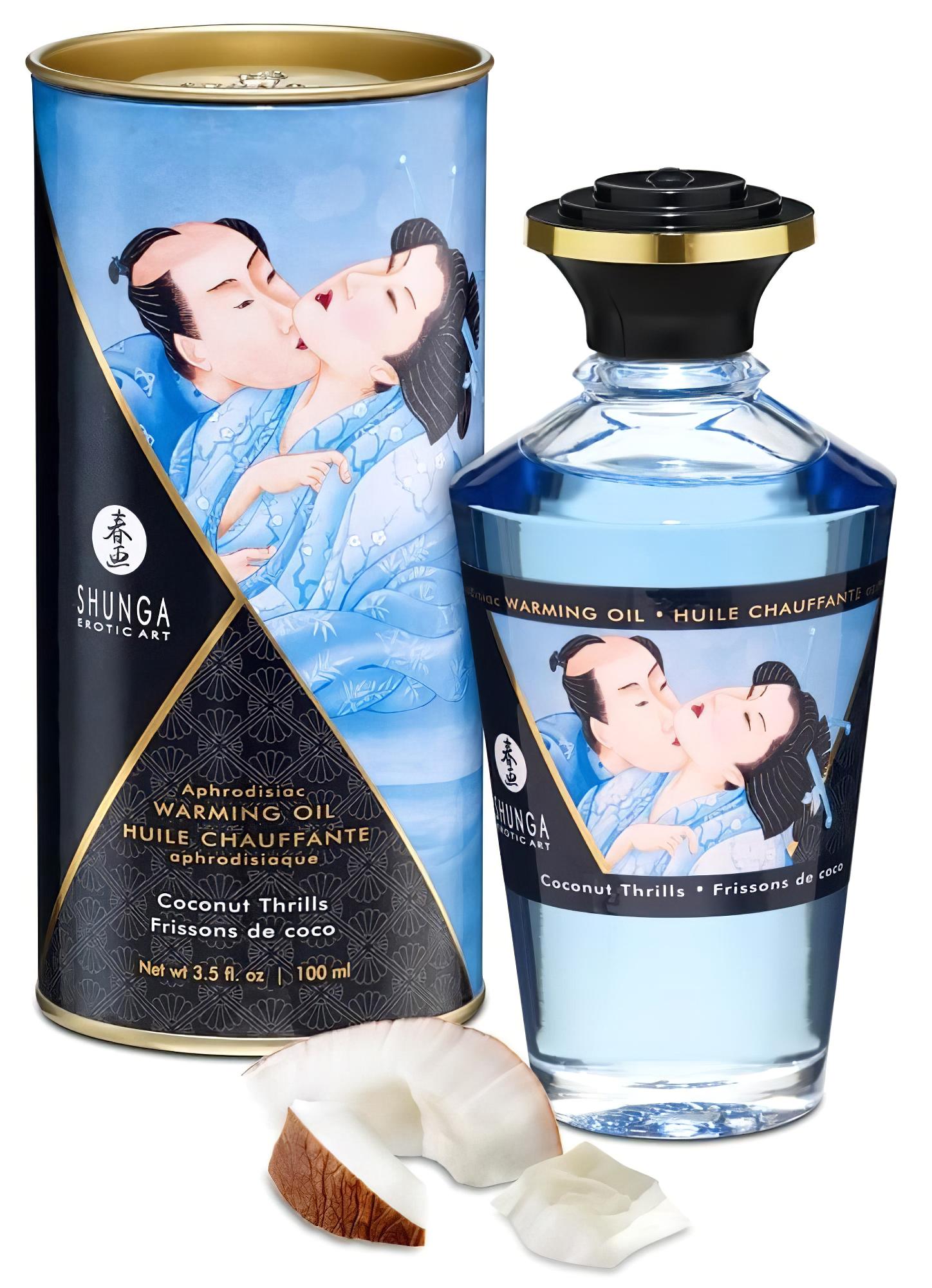 Shunga – melegítő masszázsolaj – kókusz (100ml)