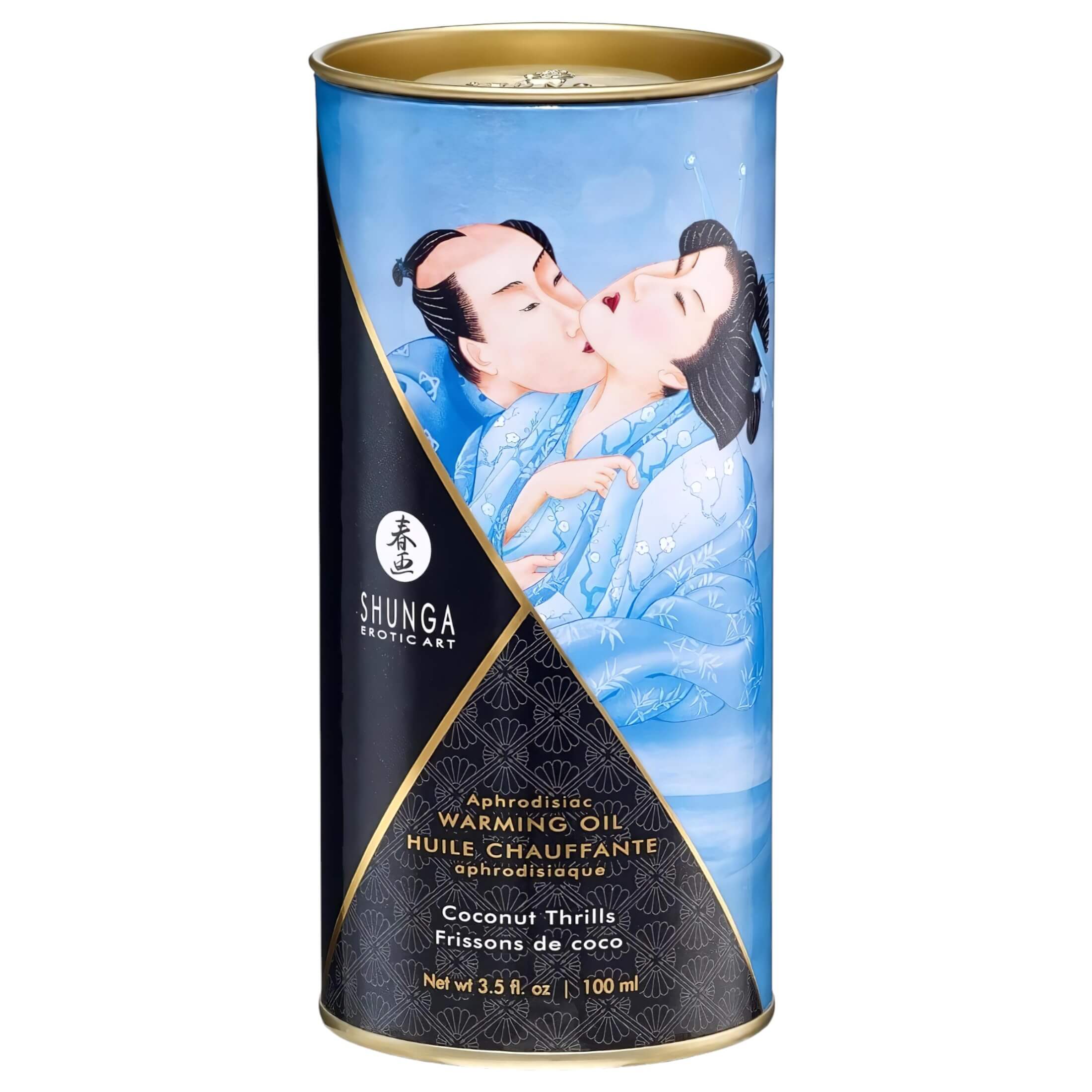 Shunga – melegítő masszázsolaj – kókusz (100ml)