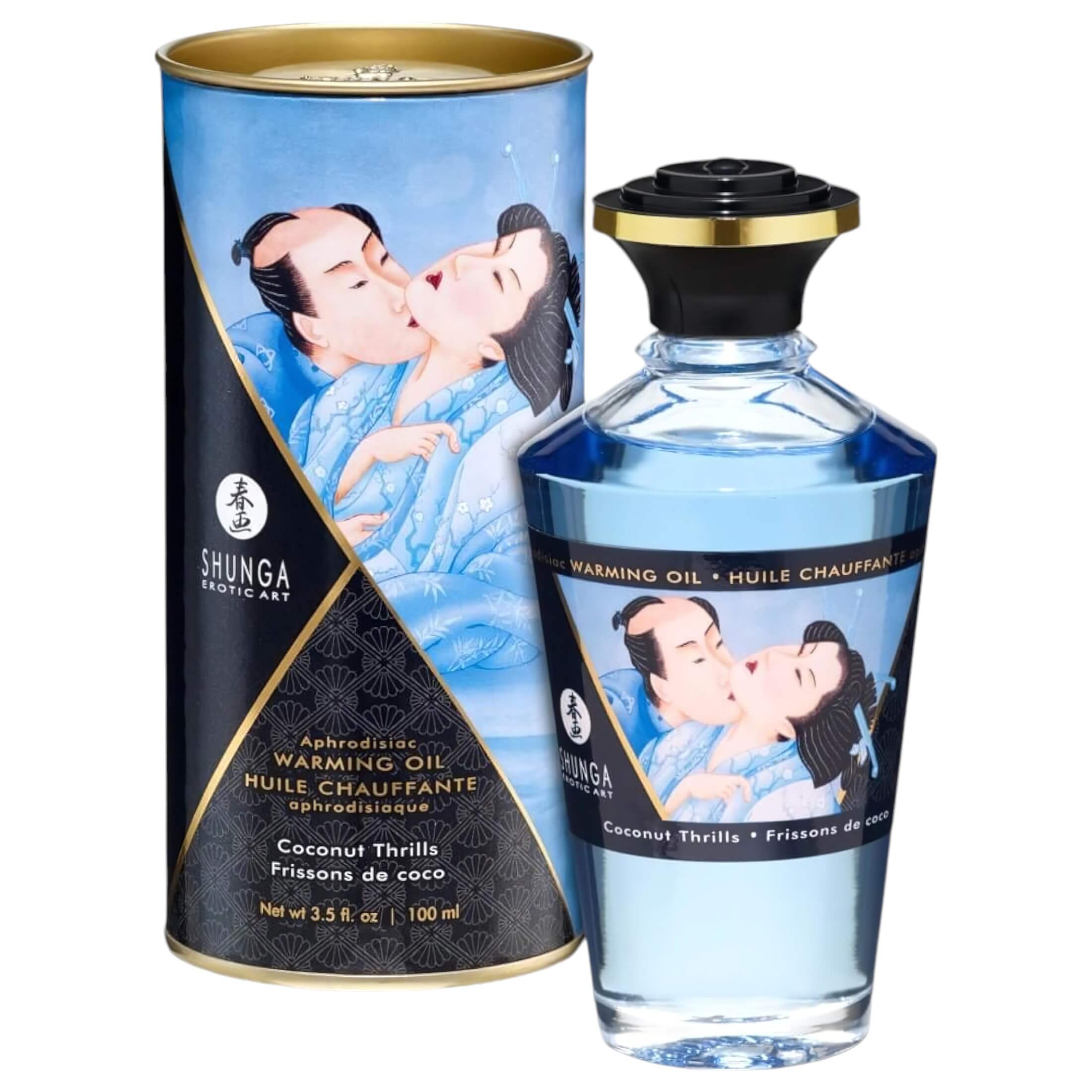Shunga – melegítő masszázsolaj – kókusz (100ml)