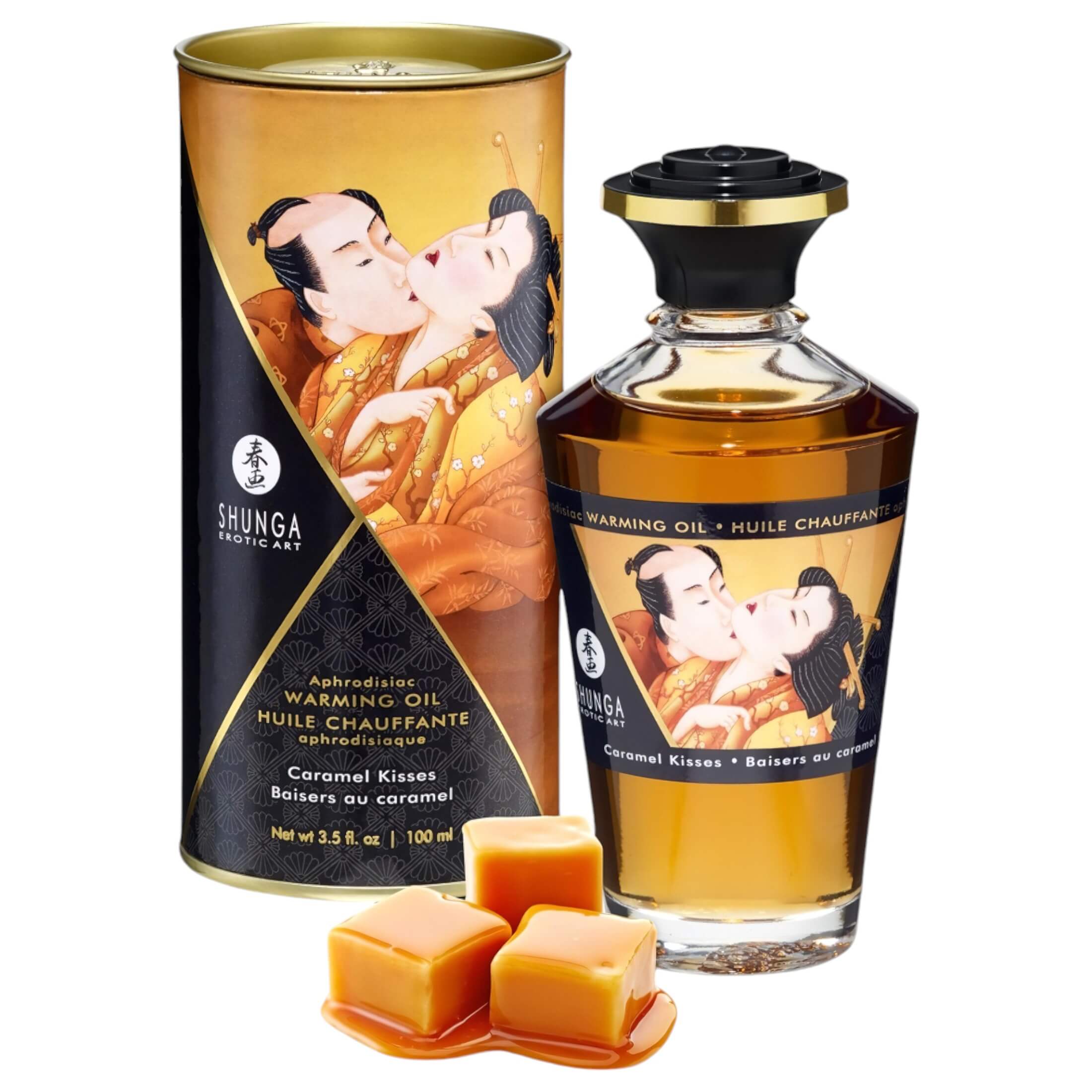 Shunga – melegítő masszázsolaj – karamell (100ml)