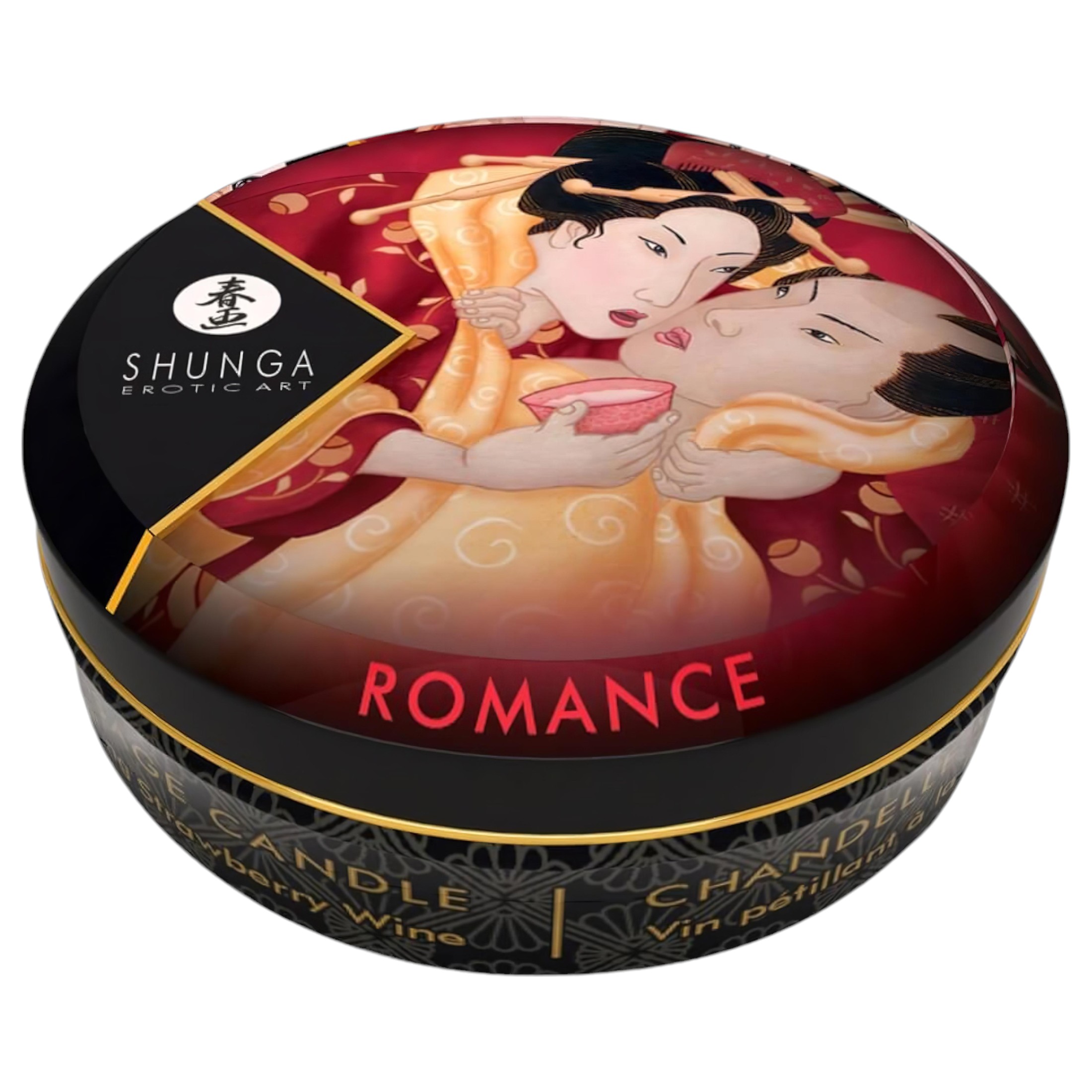Shunga – masszázsgyertya – eper (30ml)