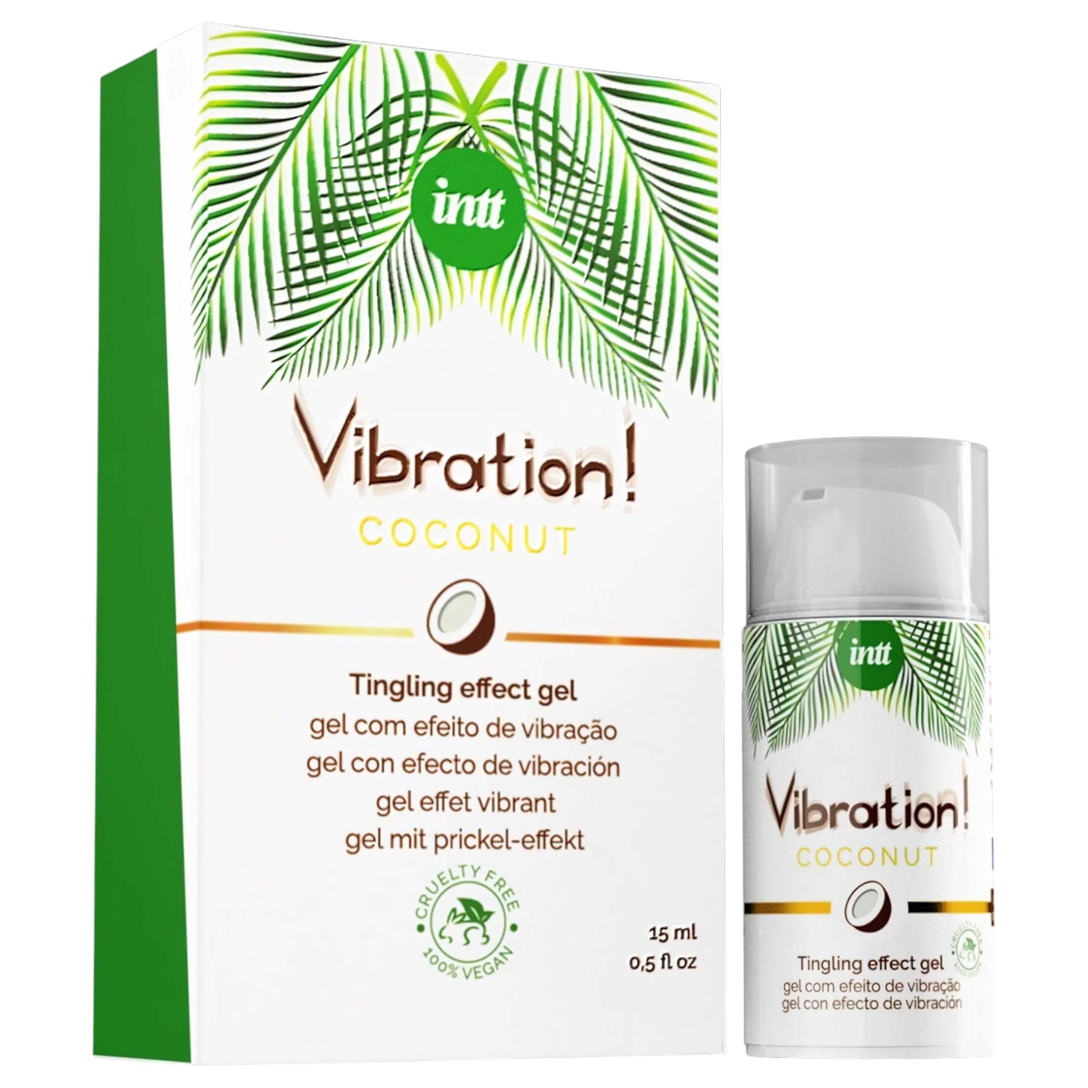 Intt Vibration! – folyékony vibrátor – kókusz (15ml)